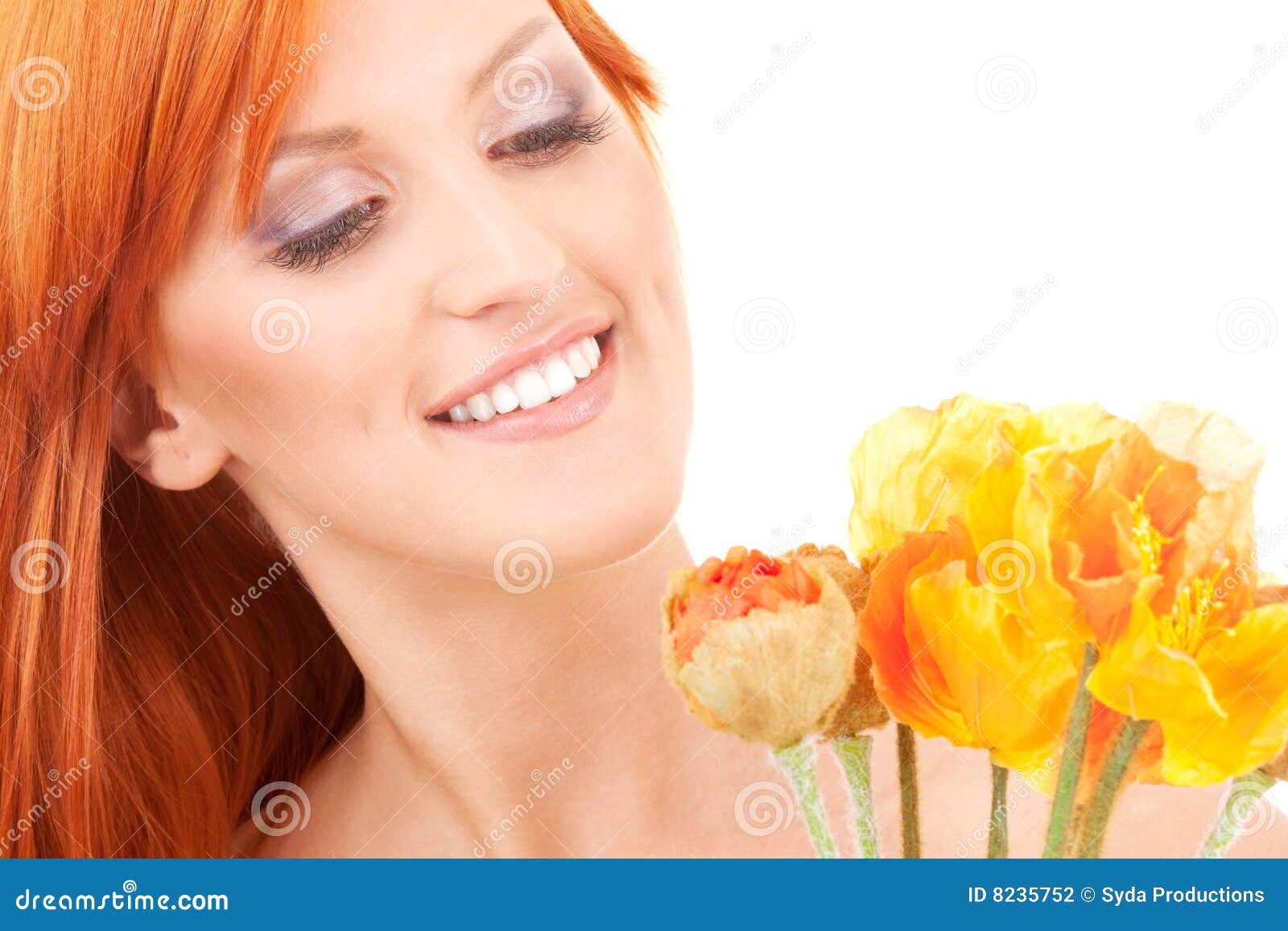 Orange flowers stock photo. Image of lovely, happiness 8235752