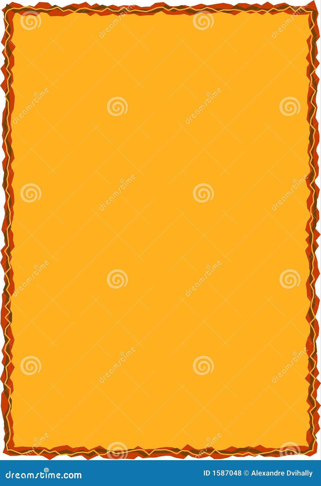Orange frame stock vector. Illustration of borders, margin 1587048