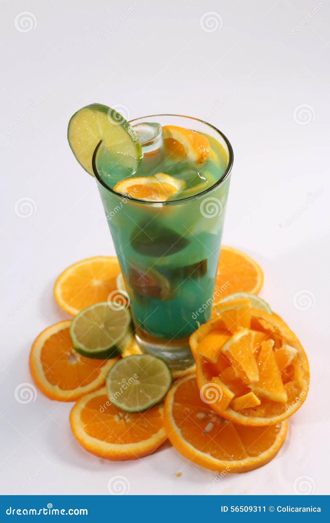 orange fresh juice with mint