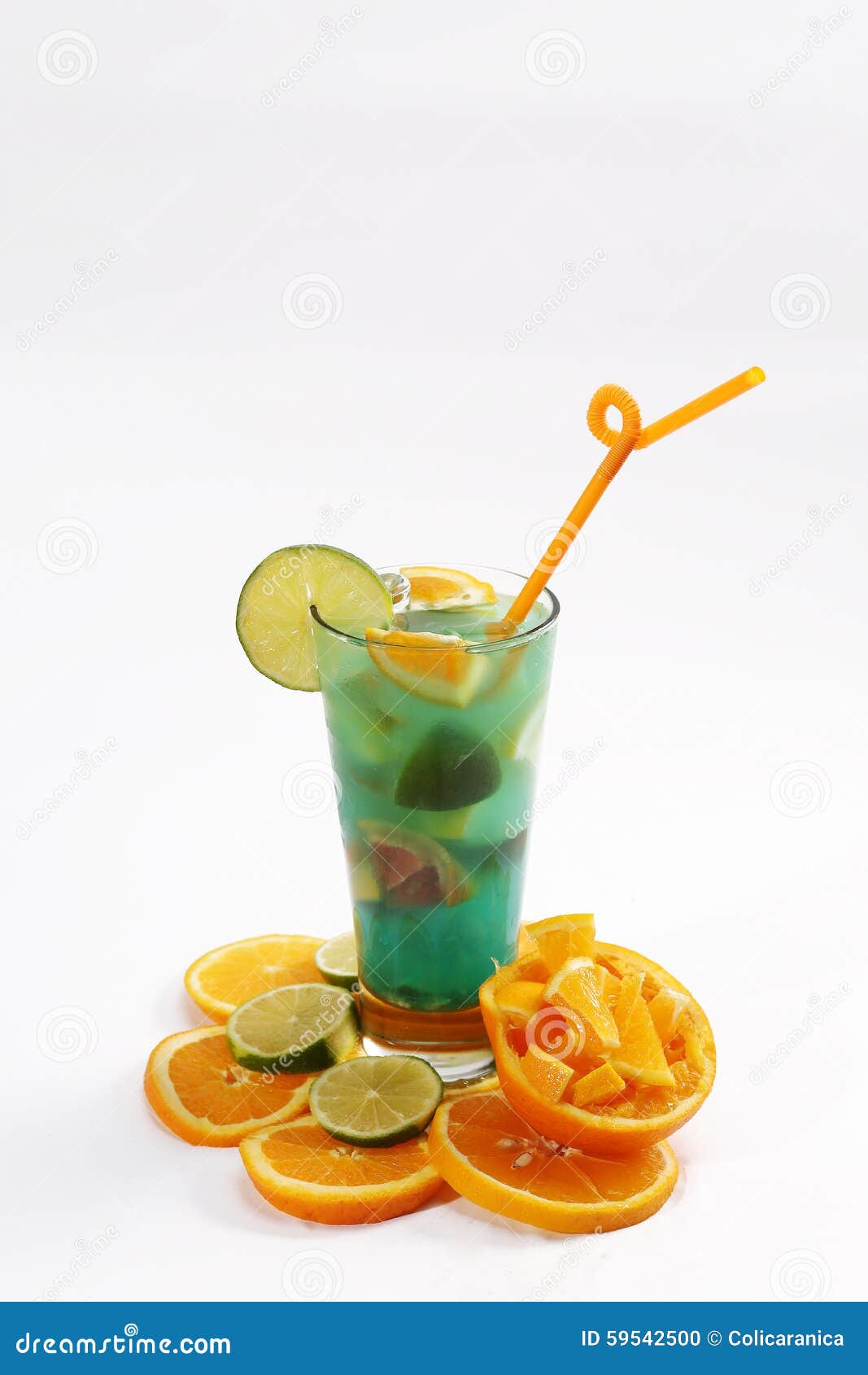 orange fresh juice with mint