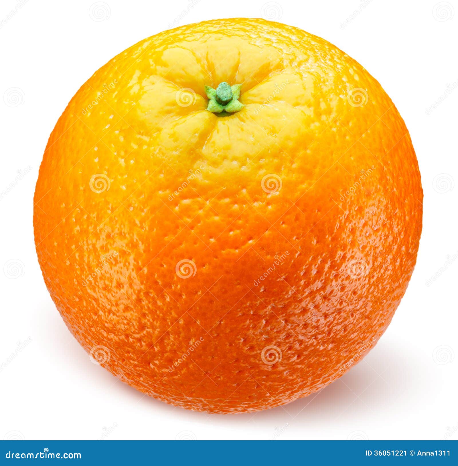 Orange fruit isolated on white background