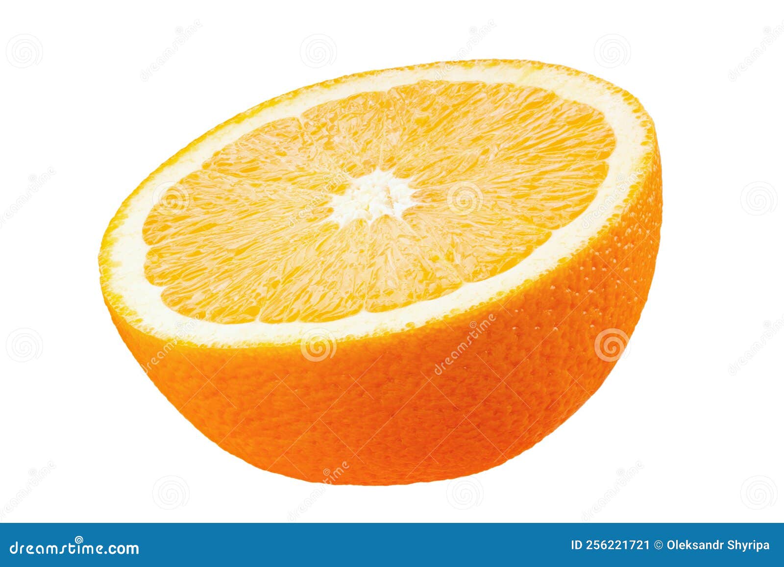 Orange Fruit. Oranges Half Isolate on White Stock Image Image of