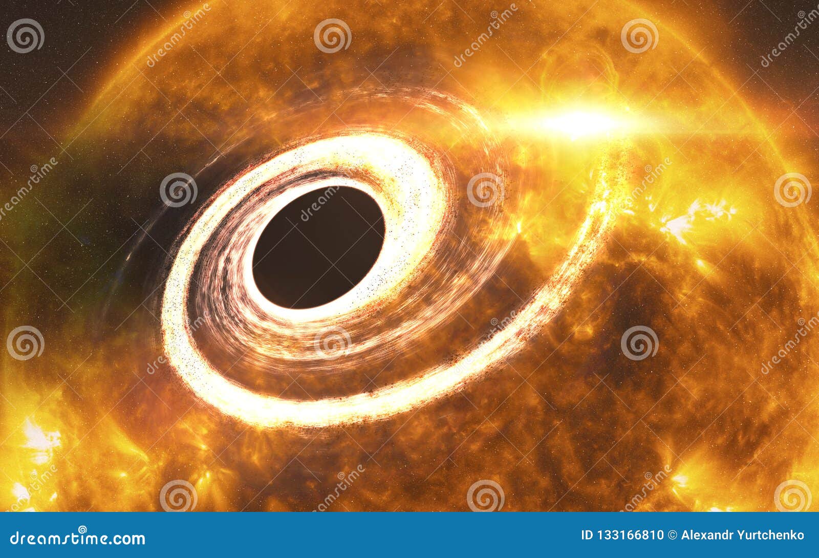  Orange  Giant Star With Black  Hole  Elements Of This Image 