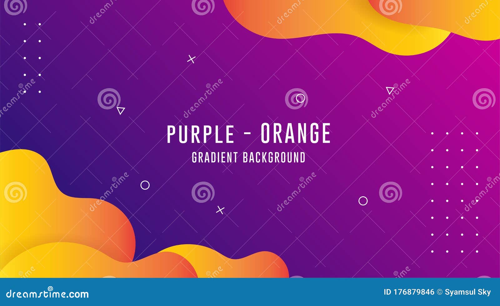 Purple Orange Gradient Abstract Backgrounds, Fluid Abstract