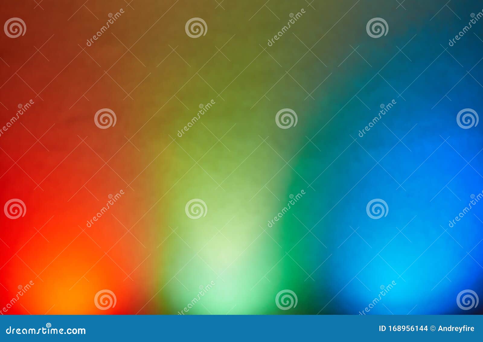 Orange Green and Blue Color in a Gradient Background Stock Photo