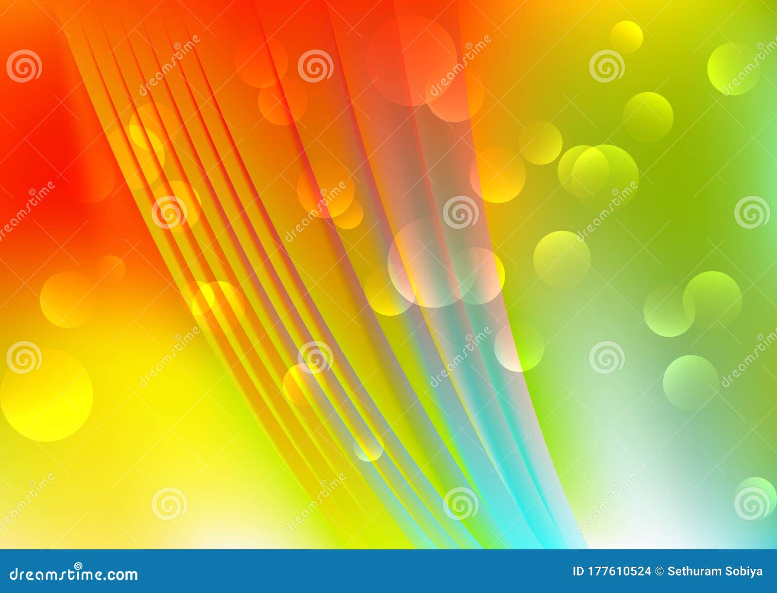 Orange Green Multicolor Background Vector Illustration Design Stock  Illustration - Illustration of artistic, line: 177610524