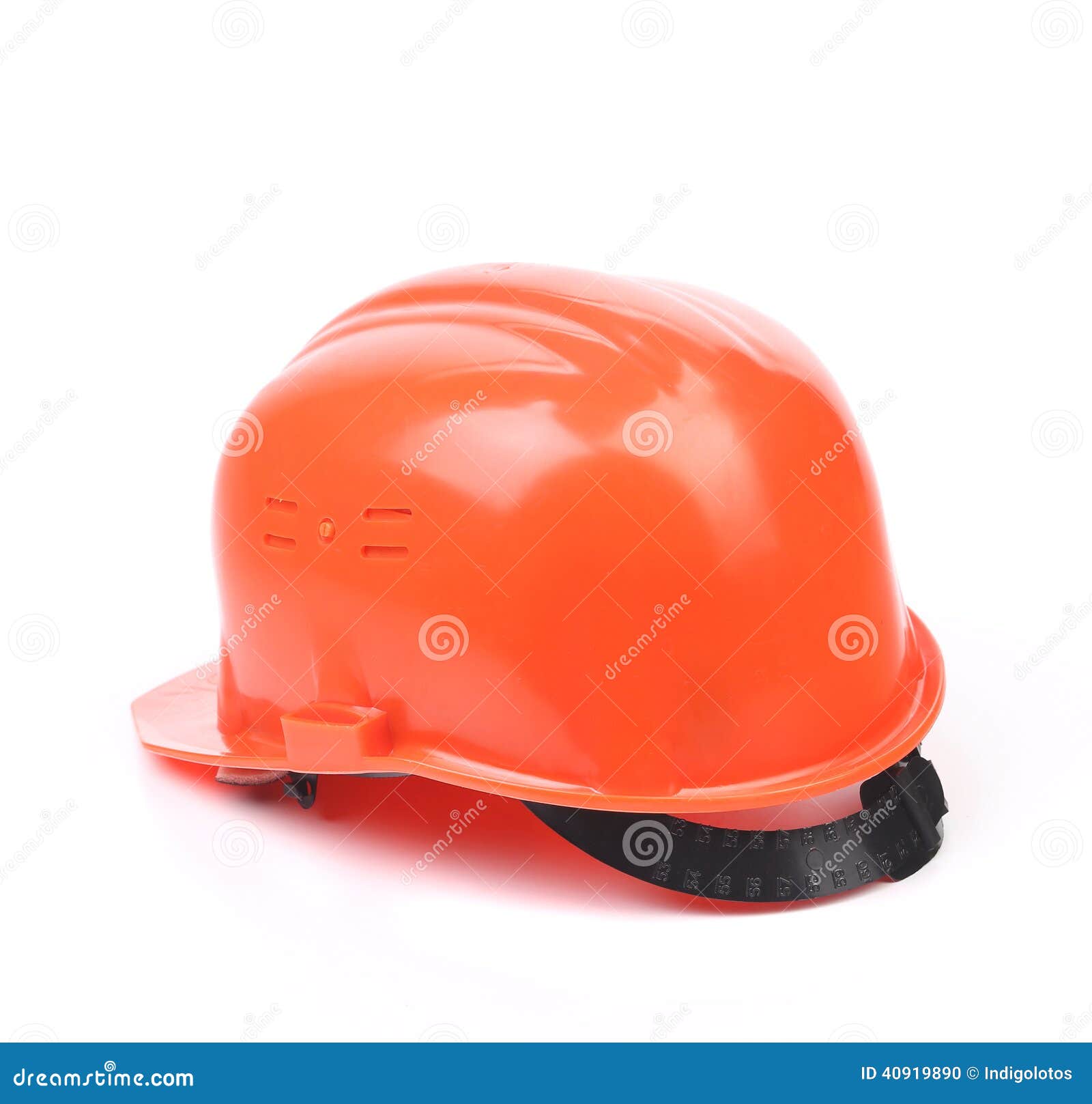 Orange hard hat. stock photo. Image of cutout, protection 40919890