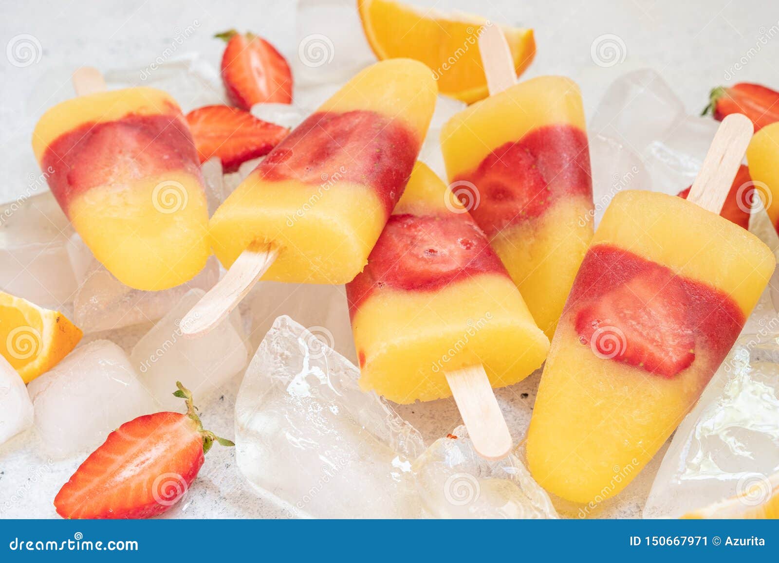 Orange Ice Cream With Strawberry Stock Image Image Of Candy Sorbet Orange Ice Cream With Strawberry Stock Image Image Of Candy Sorbet