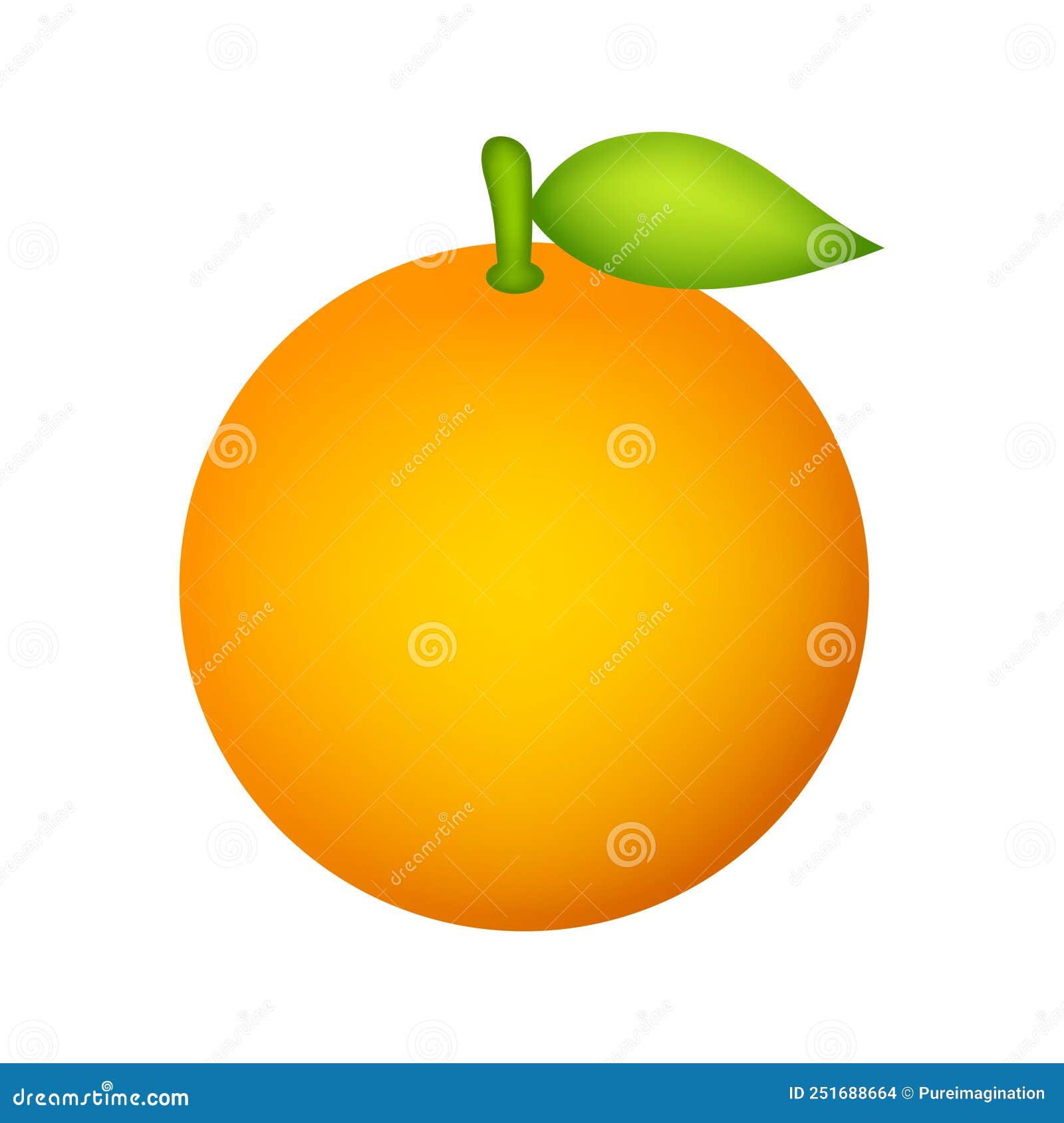 Orange Isolated on White Background Stock Vector - Illustration of ...