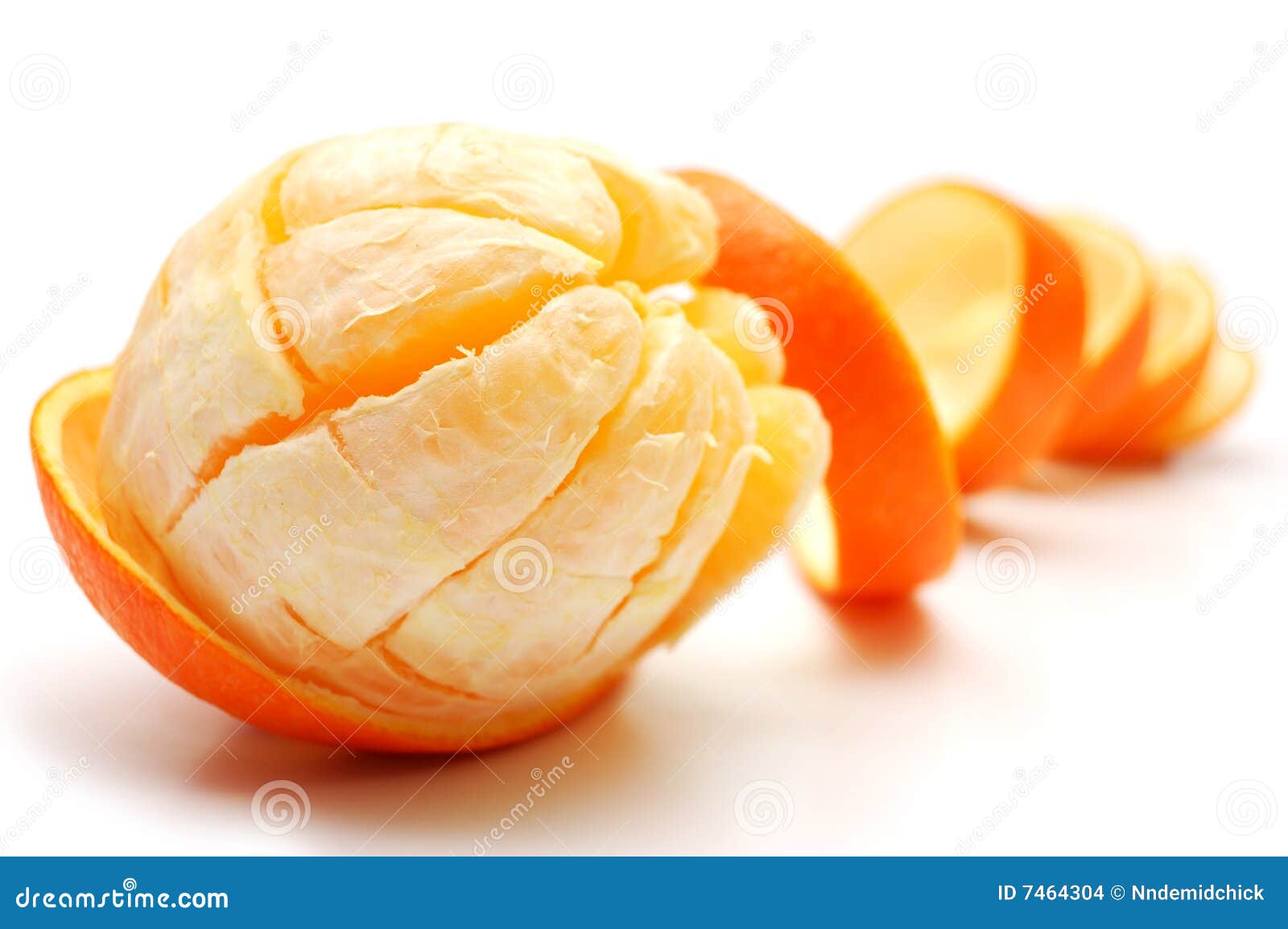 Orange and Its Rind in Spiral Form Stock Photo Image of tasty