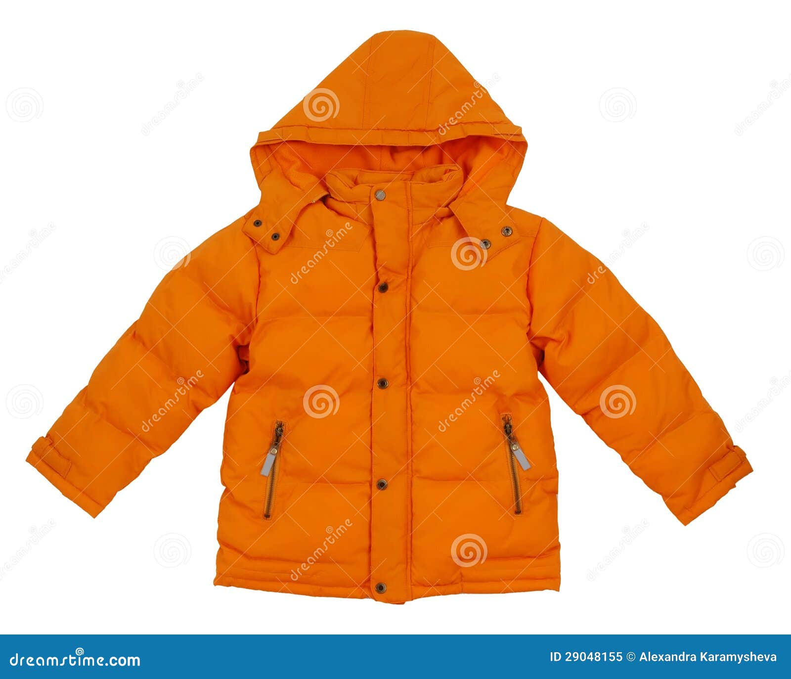 Orange jacket stock image. Image of elegance, little 29048155