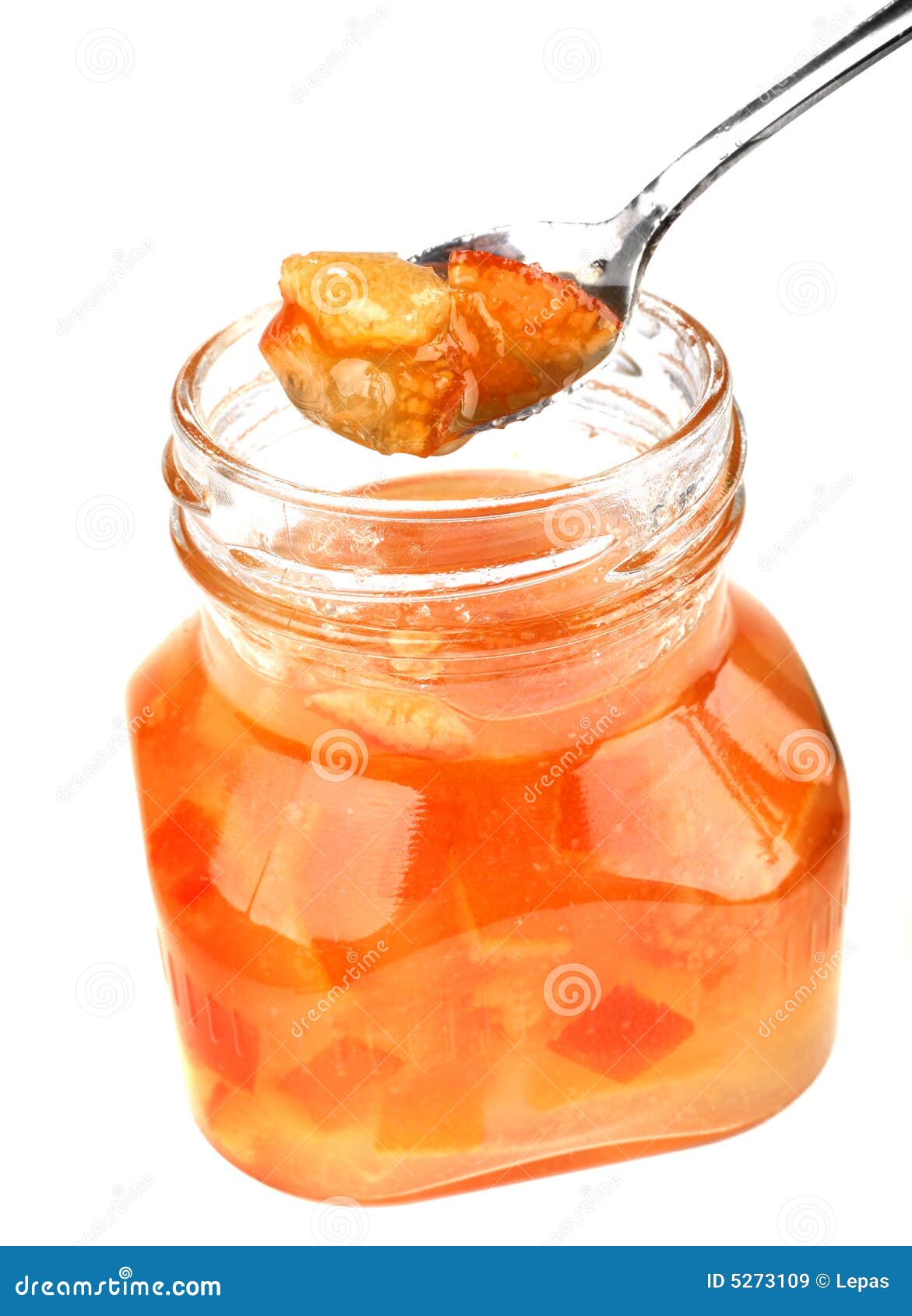 Orange jam stock image. Image of background, sweet, fruit 5273109