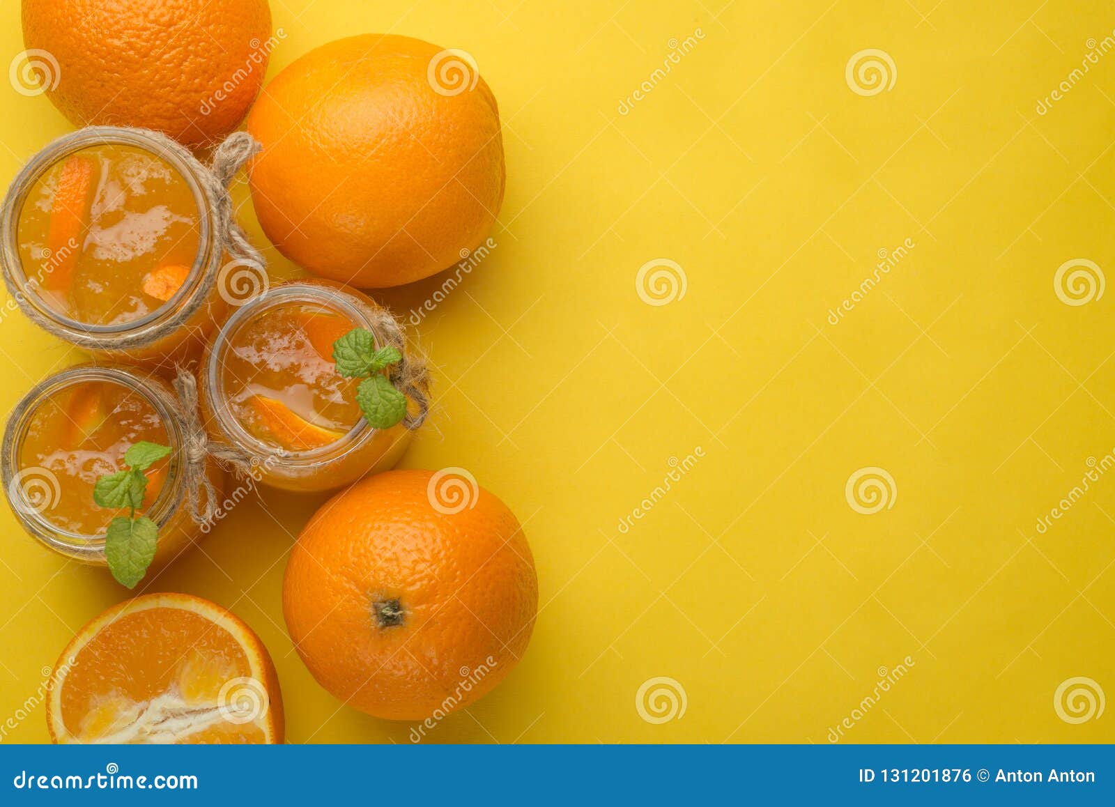 Download Orange Jam In A Glass Jar On A Yellow Background With Empty Space For Writing Stock Photo Image Of Gourmet Yellow 131201876 Yellowimages Mockups