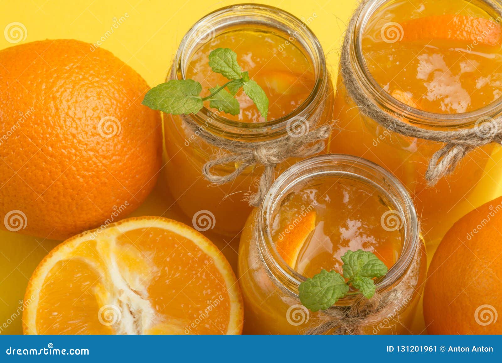 Download Orange Jam In A Glass Jar On A Yellow Background Macro Stock Image Image Of Tasty Ripe 131201961 Yellowimages Mockups