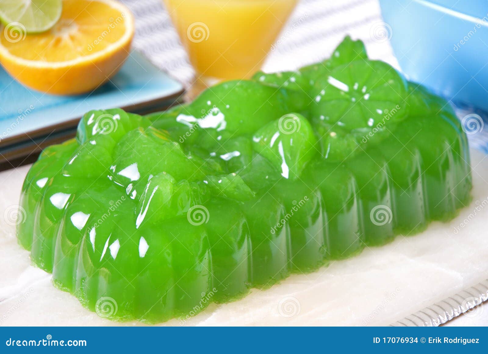 Orange jelly dessert stock photo. Image of bright, candy 17076934