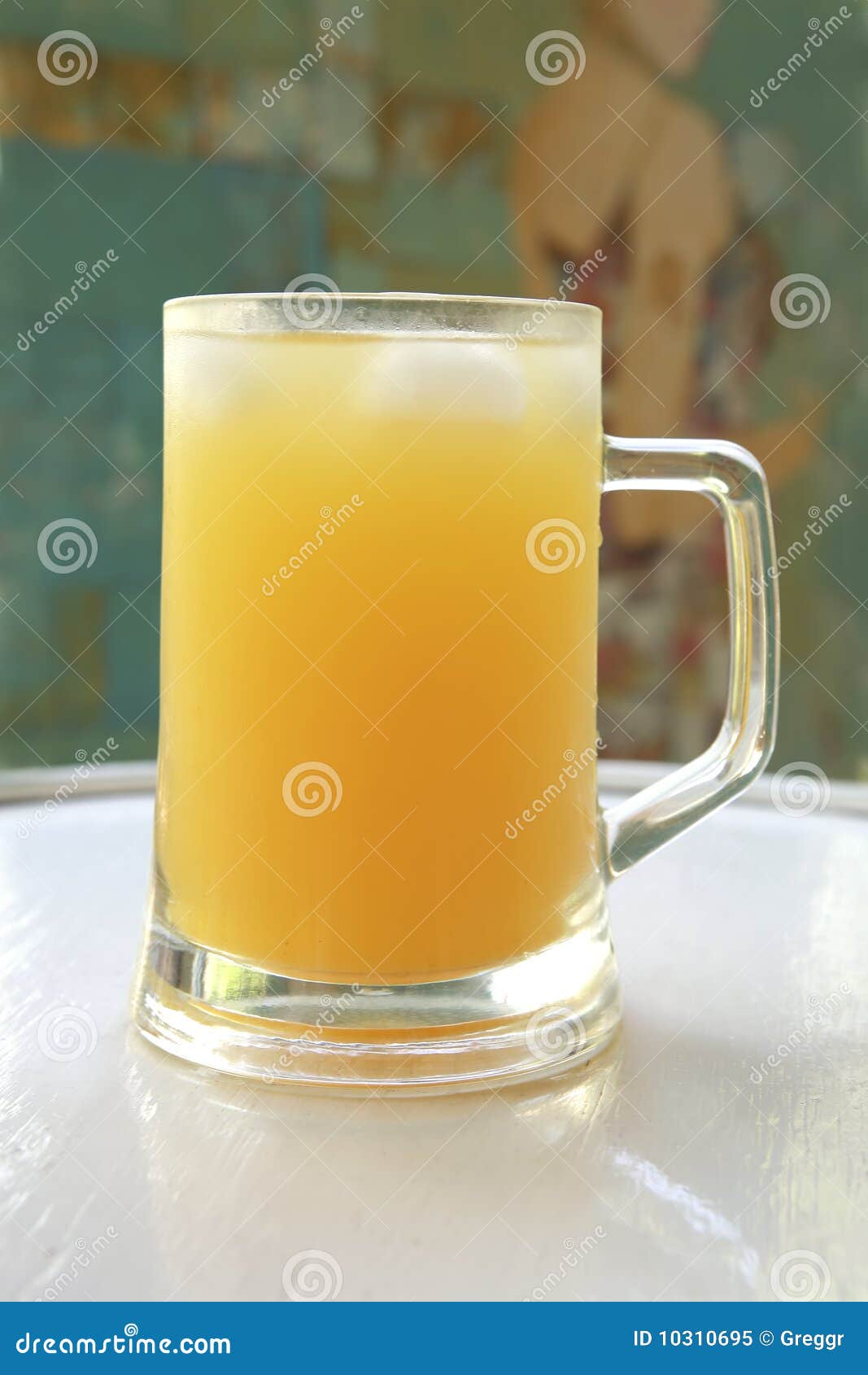 Orange juice in big glass stock image. Image of drink 10310695