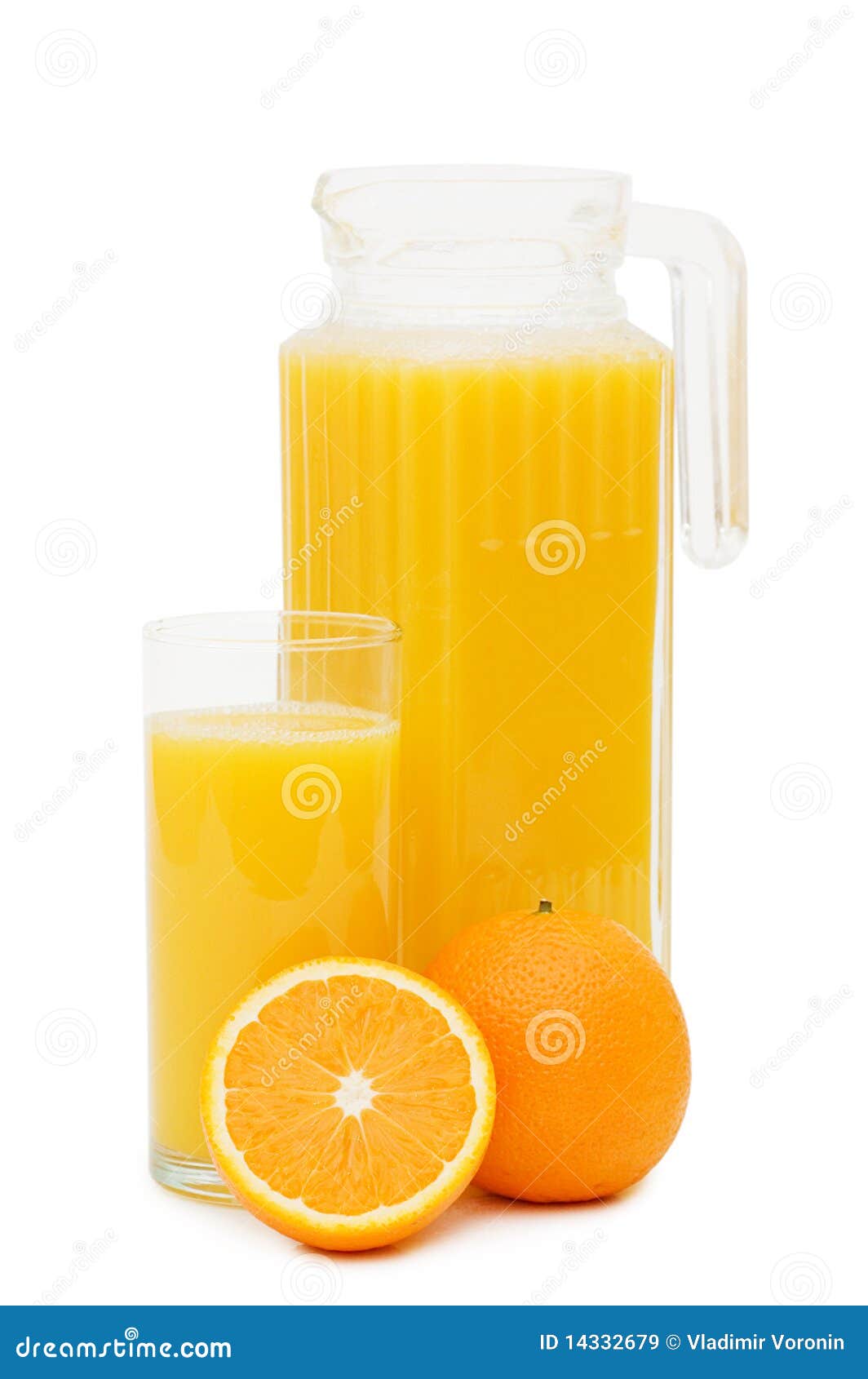 Orange Juice in a Decanter Isolated Stock Image Image of tasty, fruit
