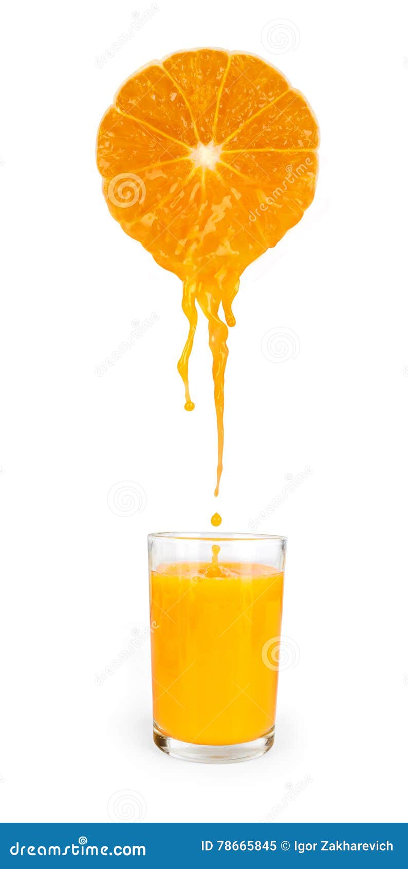 Orange Juice Flows Down from Stock Image Image of drink, food 78665845
