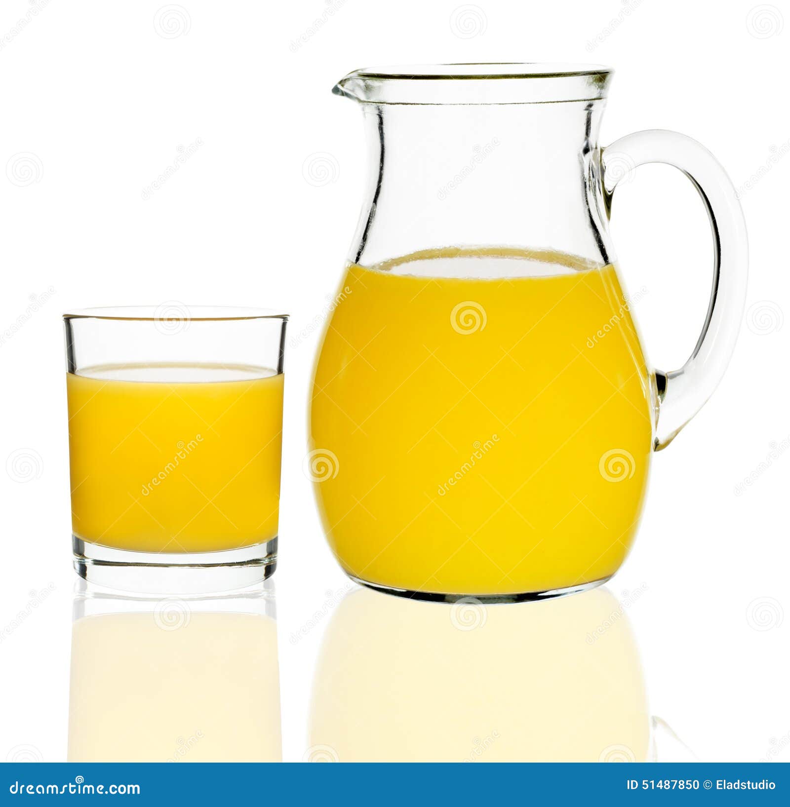 Orange Juice in a Glass and Carafe Stock Photo Image of juicy