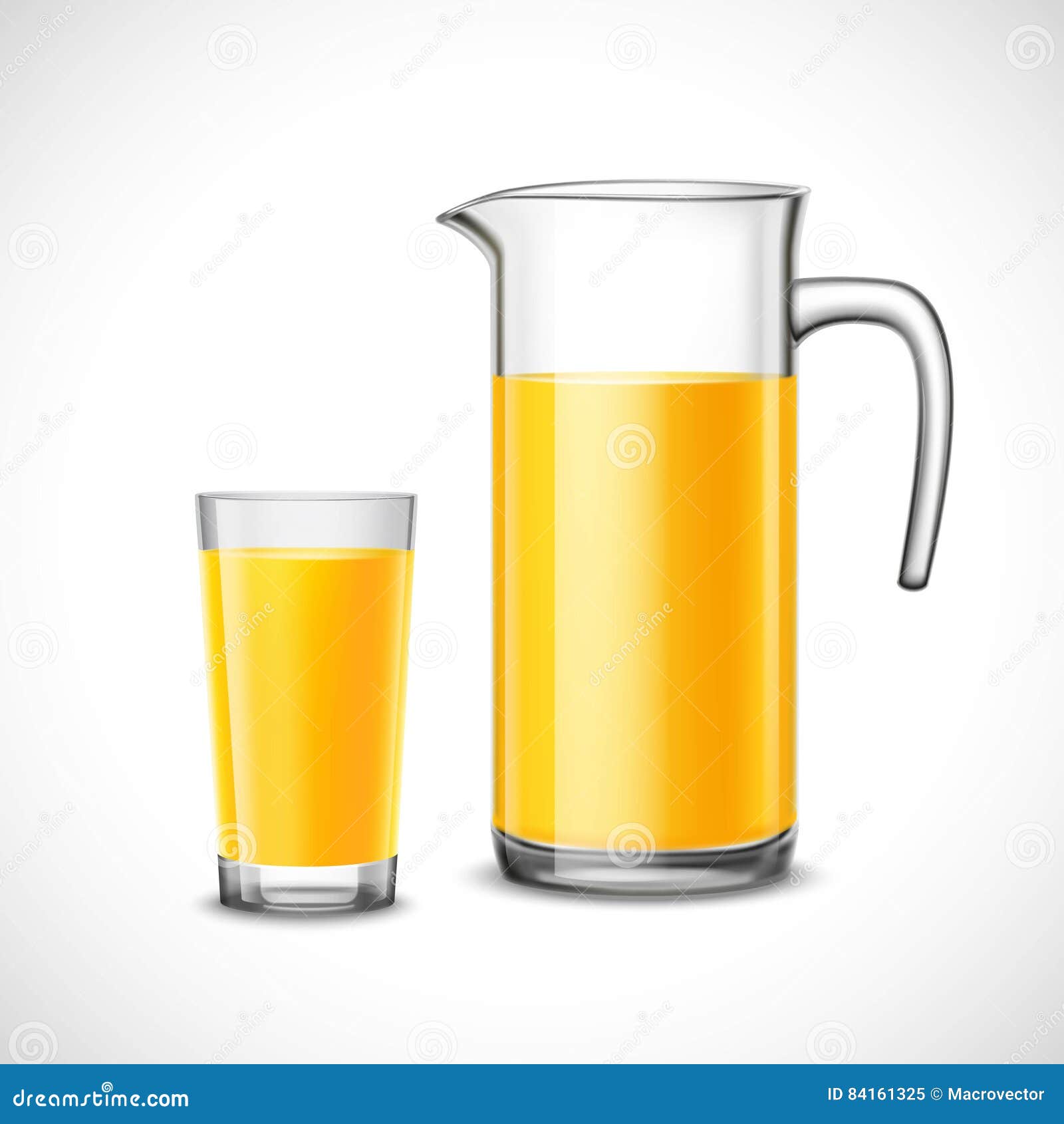 A pitcher of orange juice Royalty Free Vector Image