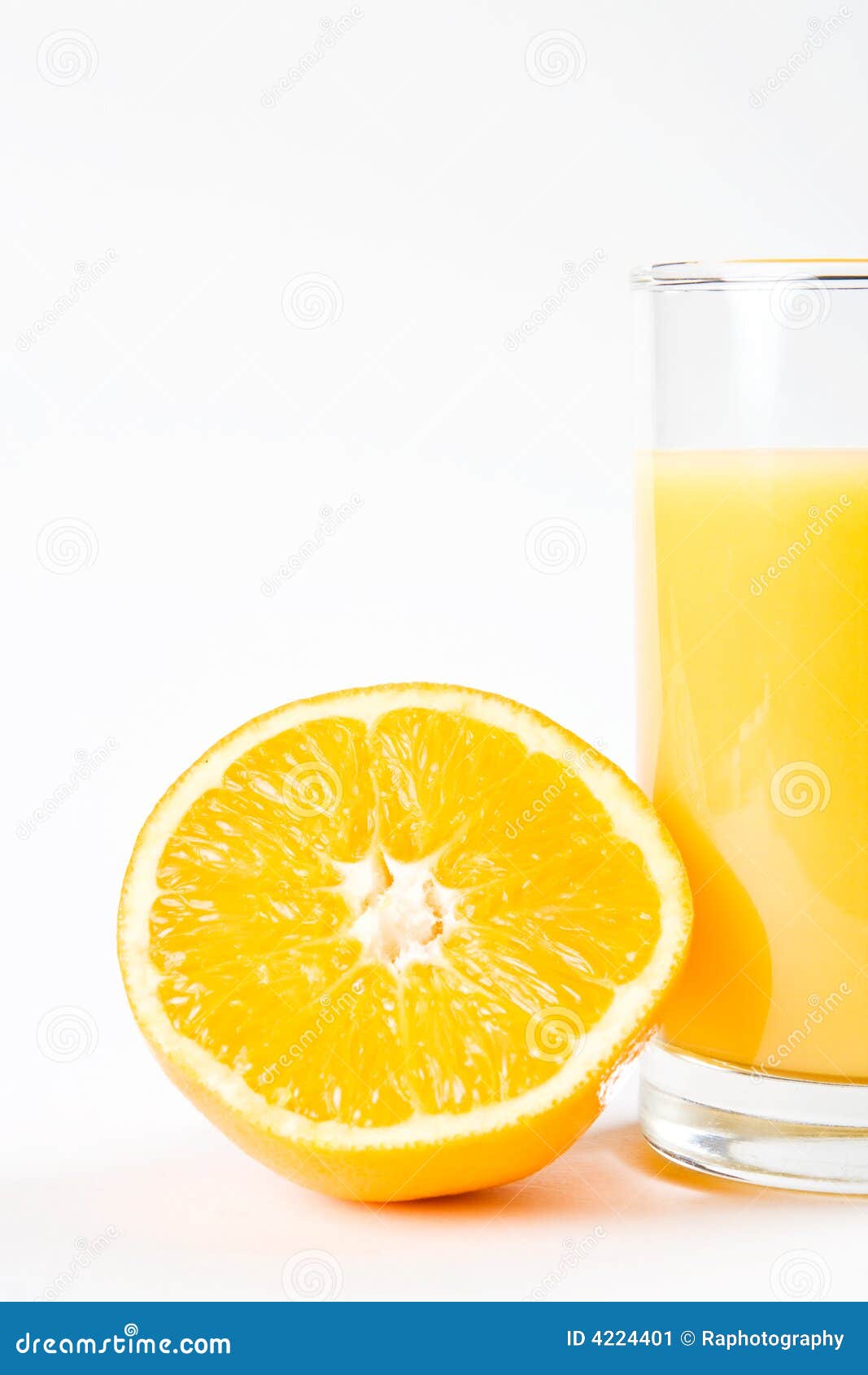 Orange Juice with Half an Orange Stock Image Image of glass, juice