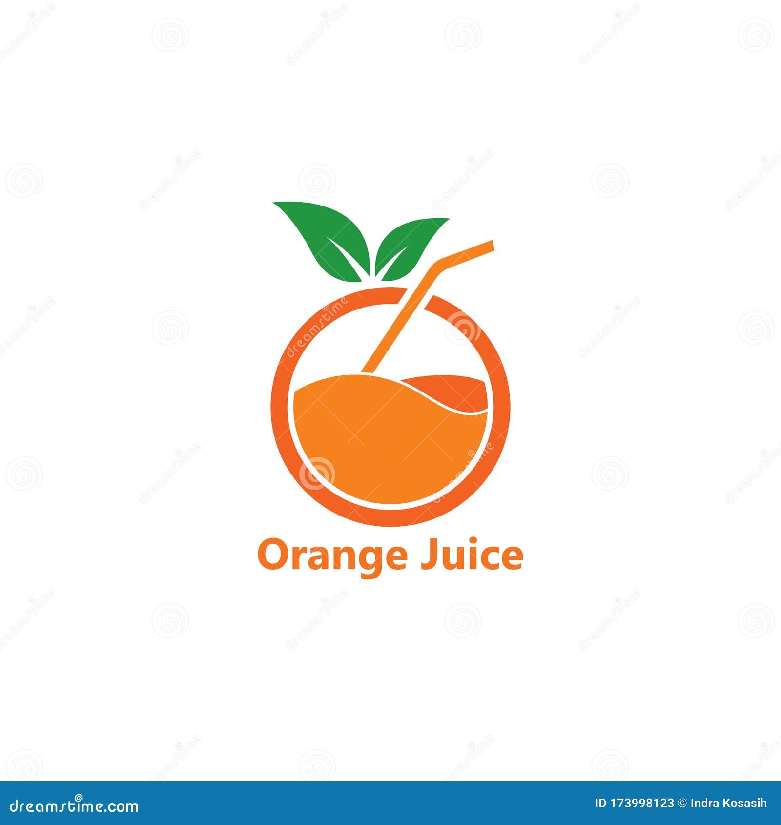 Orange Juice Logo Icon Vector Template Stock Vector Illustration of
