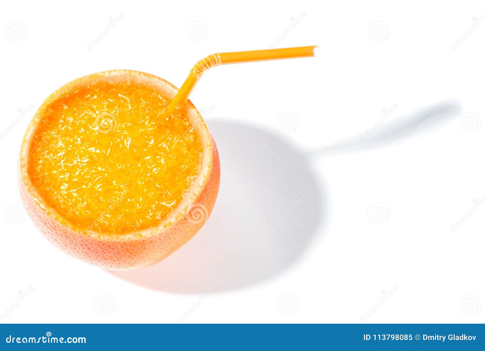 Orange juice in the peel stock image. Image of athlete 113798085