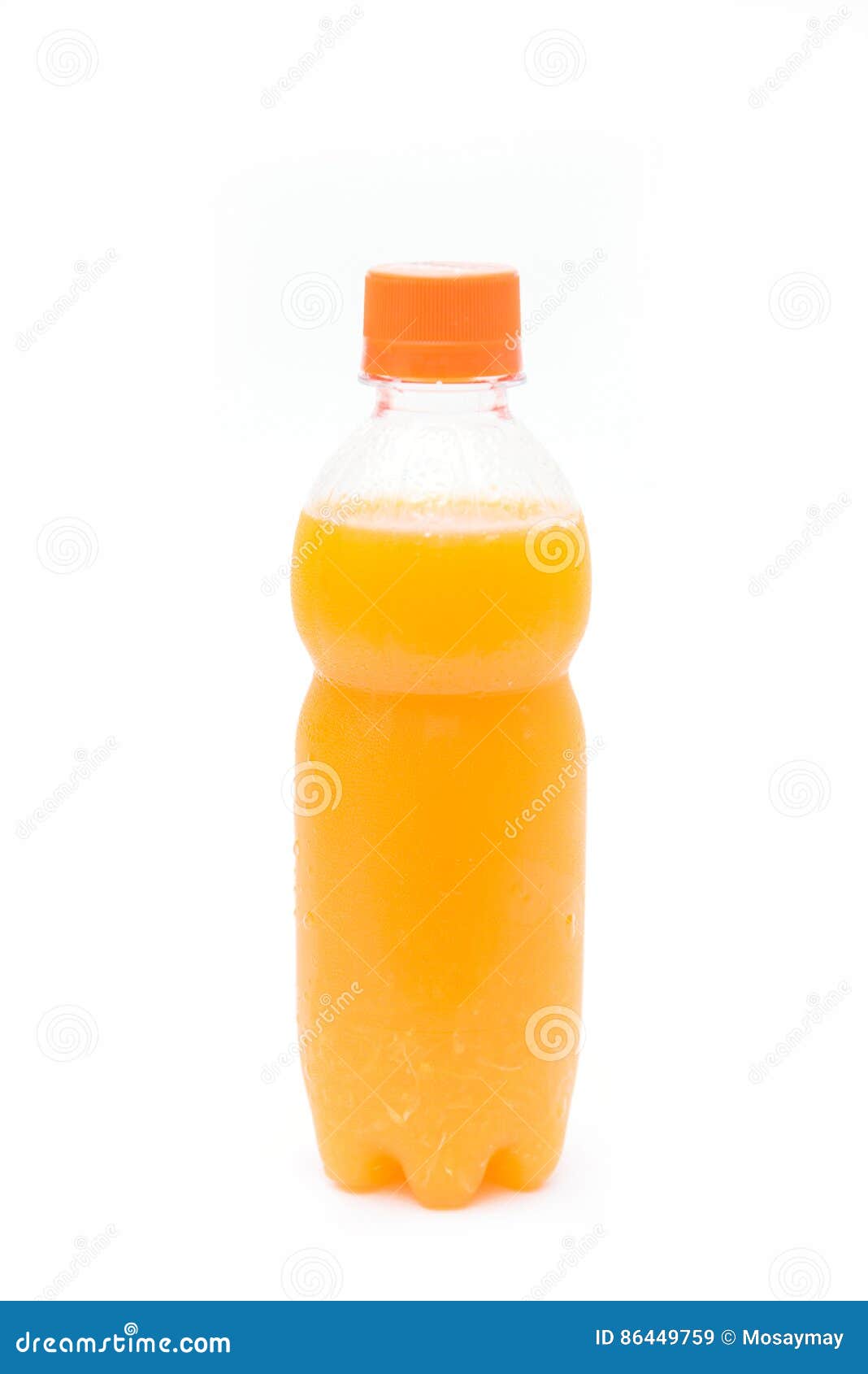 Orange Juice in Plastic Bottle for Drink Stock Image Image of sweet