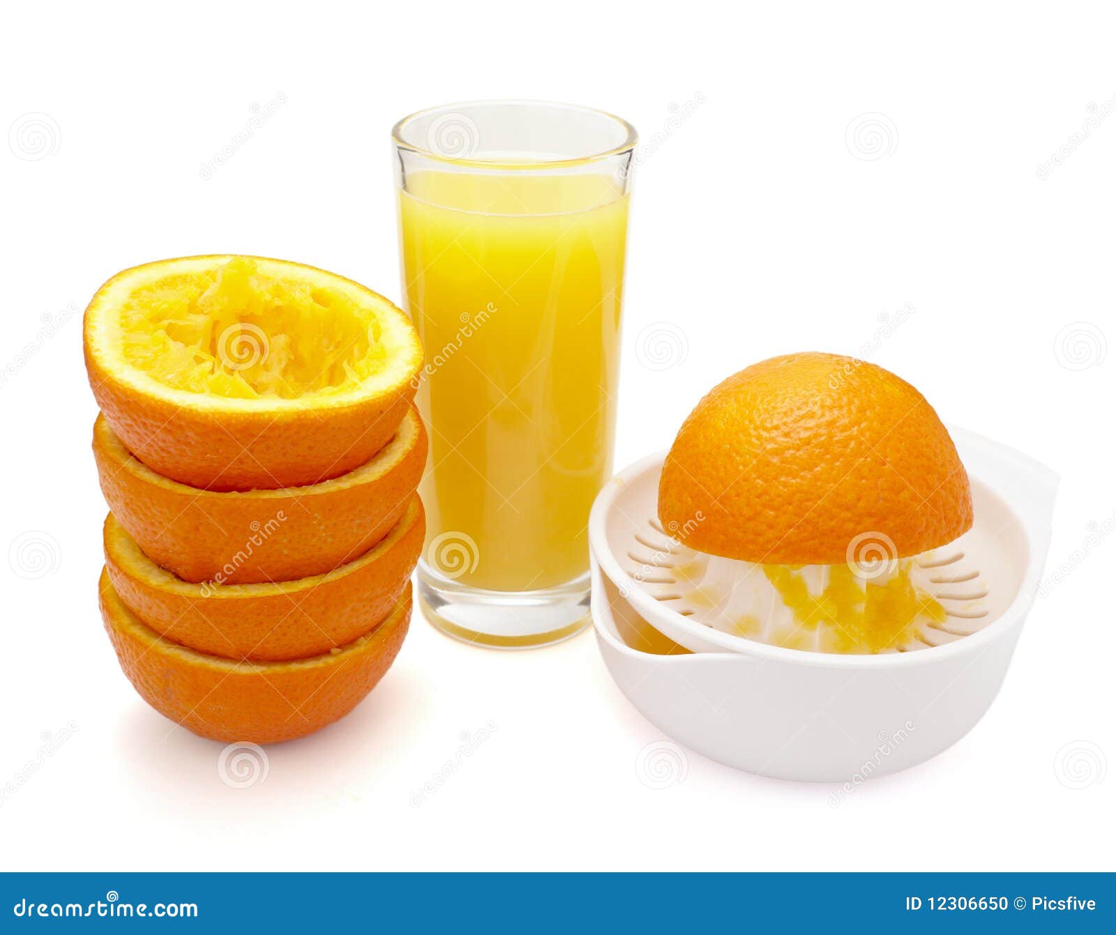 Orange Juice Preparation Fruit Stock Photo Image of dieting, isolated 12306650