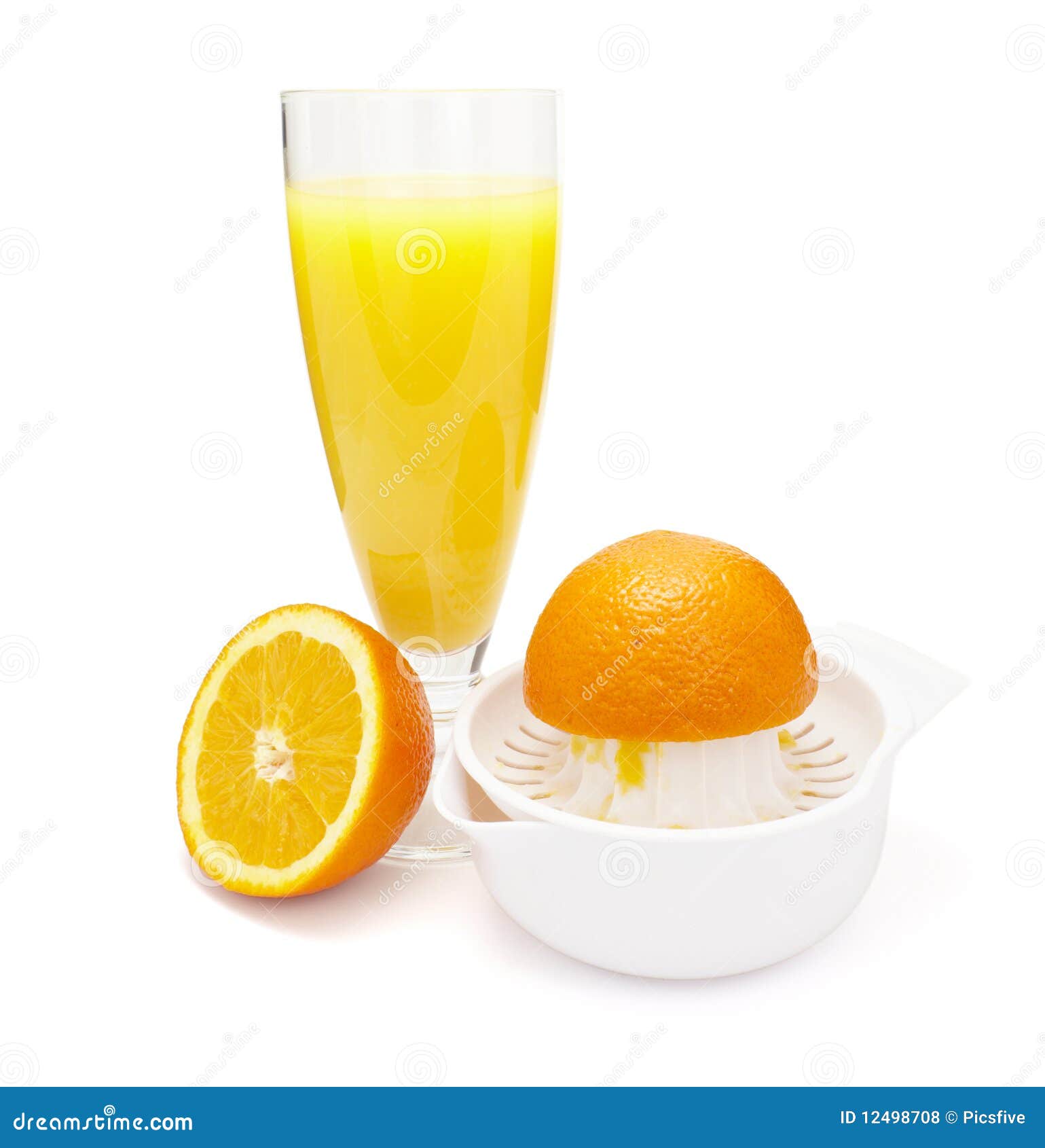 Orange Juice Preparation Fruit Stock Photo Image of healthy, glass 12498708