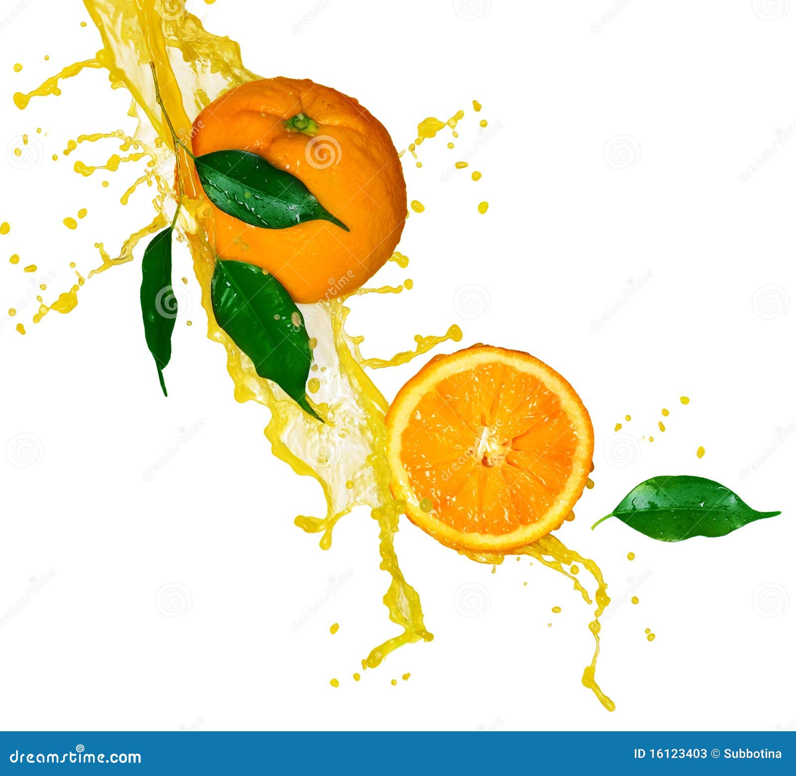 orange juice splash