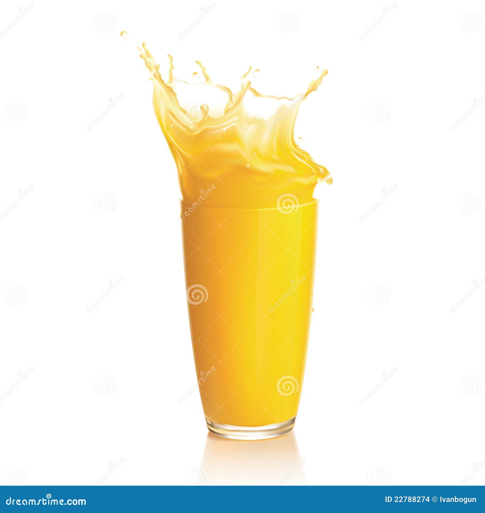 orange juice splash