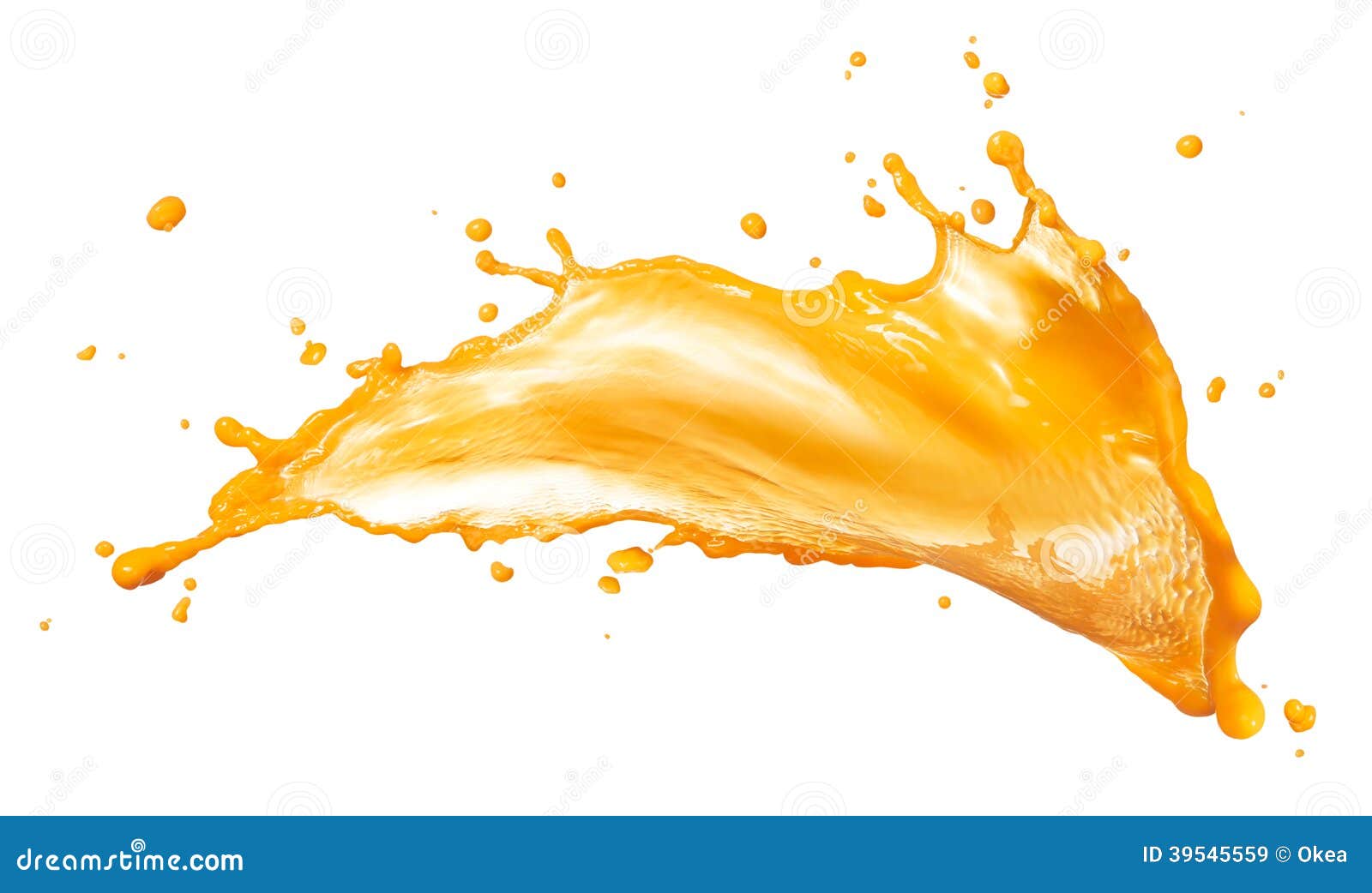 orange juice splash