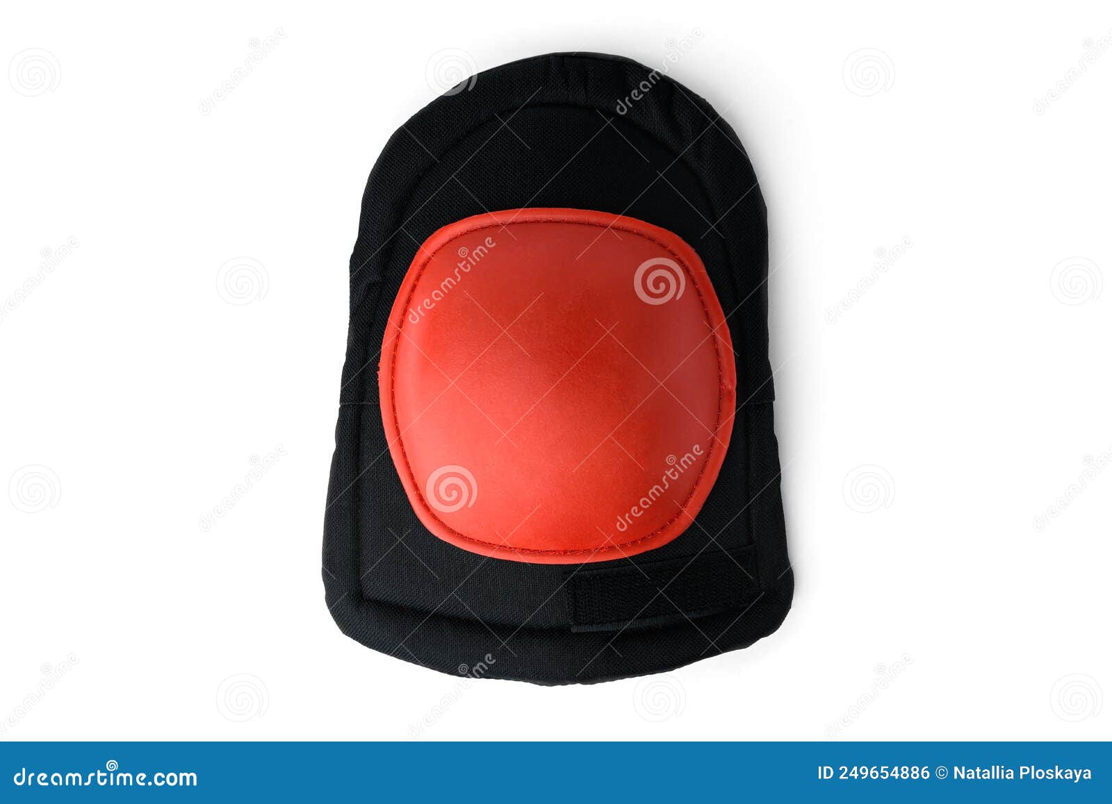 Orange Knee Pads Isolated on White Background. Stock Photo Image of