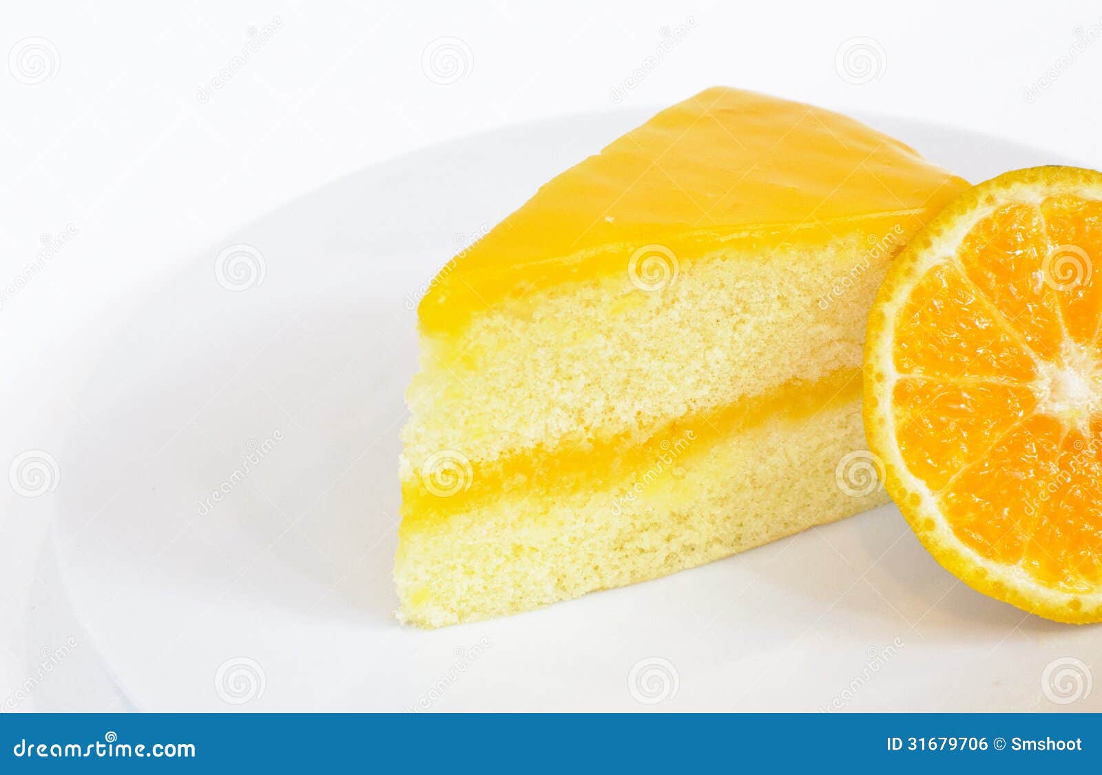 Orange Kuchen stockfoto. Bild von kuchen, orange - 31679706