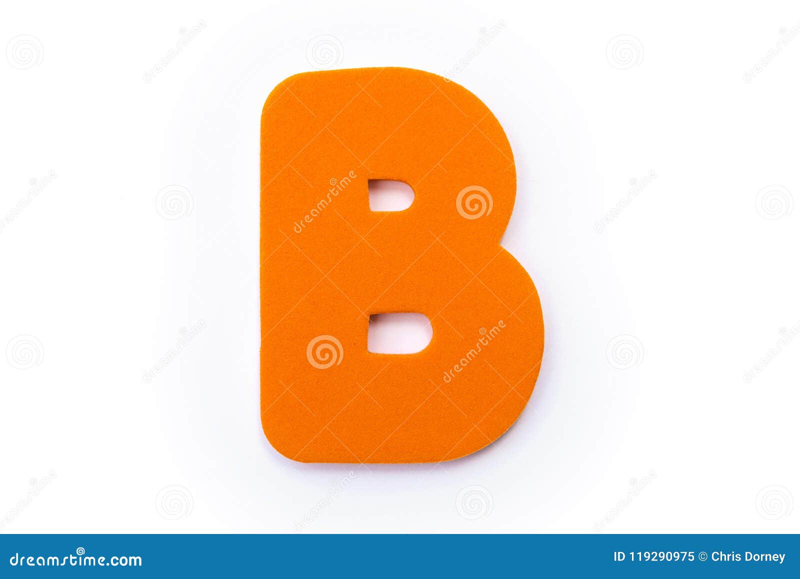 Orange Letter B stock image. Image of education, childhood 119290975