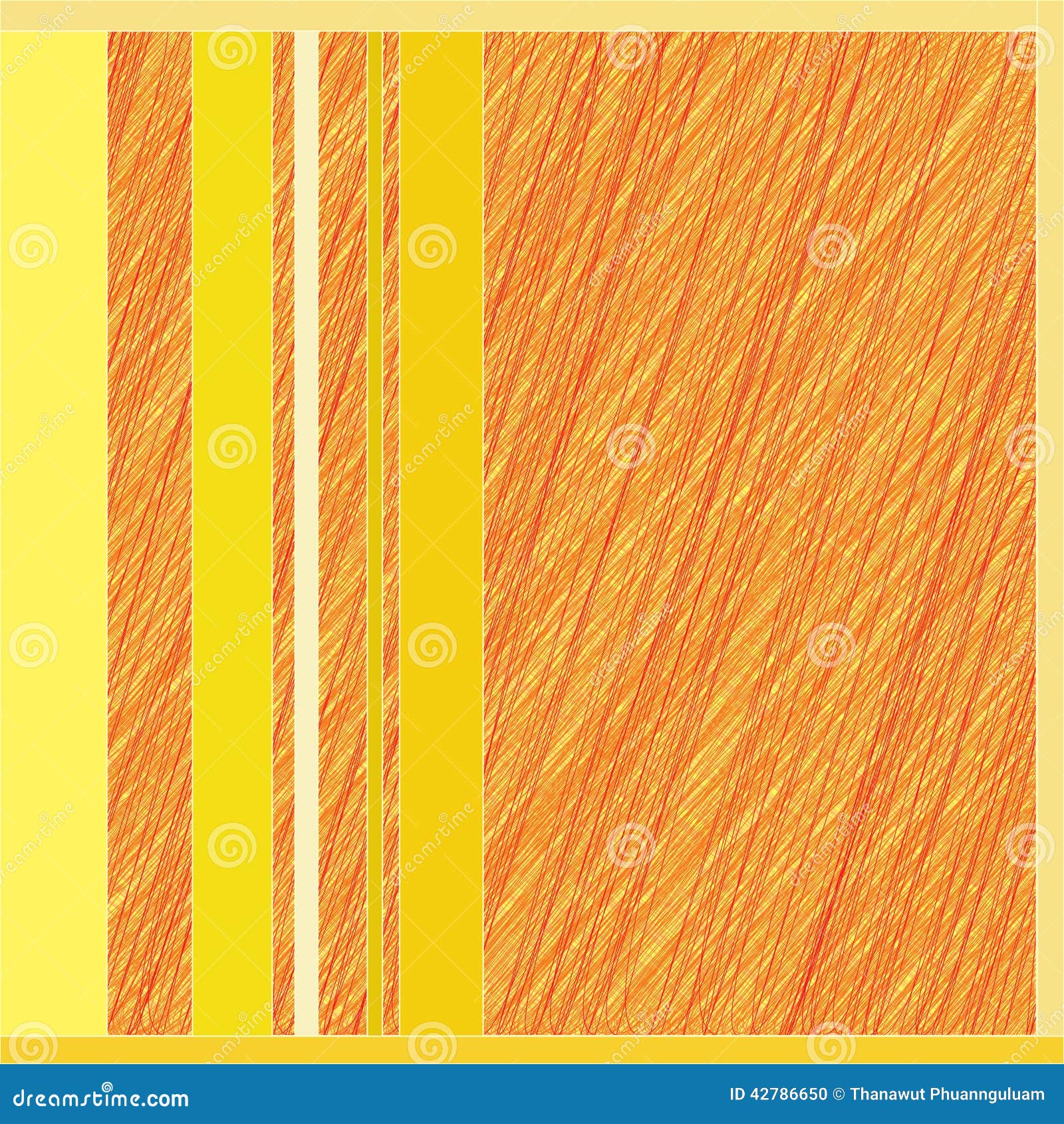 Orange Line on a Yellow Background Stock Illustration Illustration of