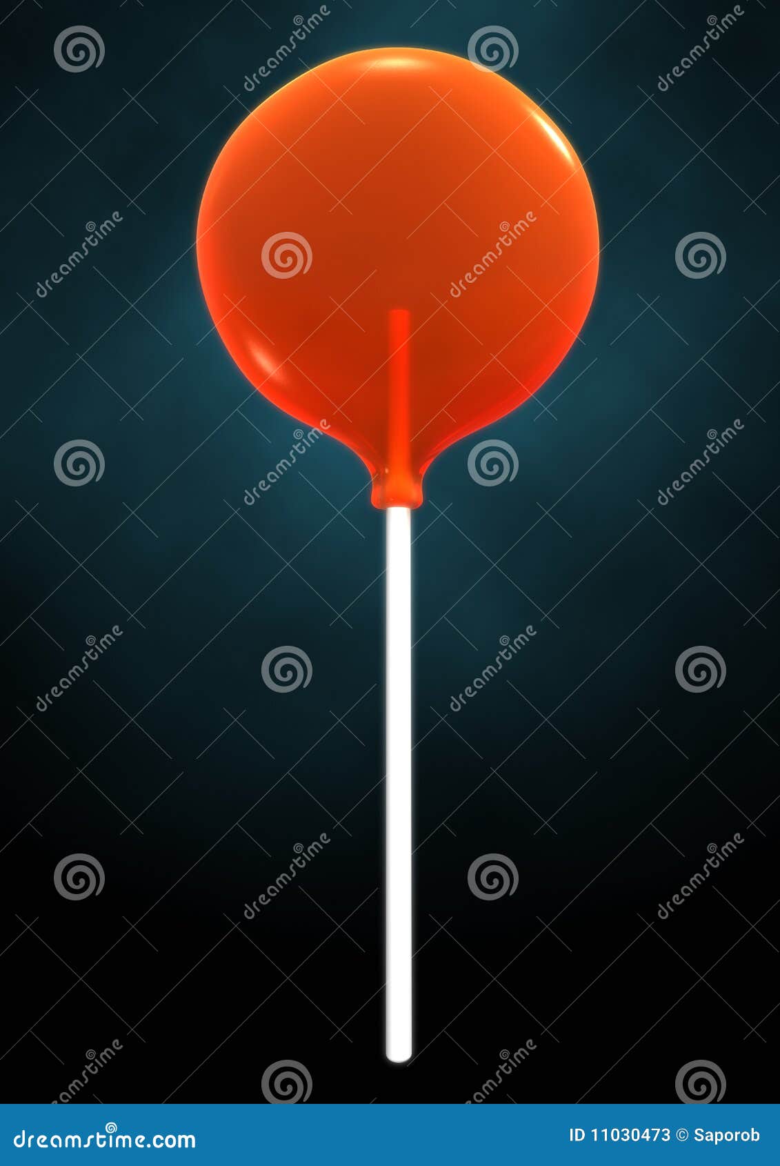 Orange Lollipop stock illustration. Illustration of sweets 11030473