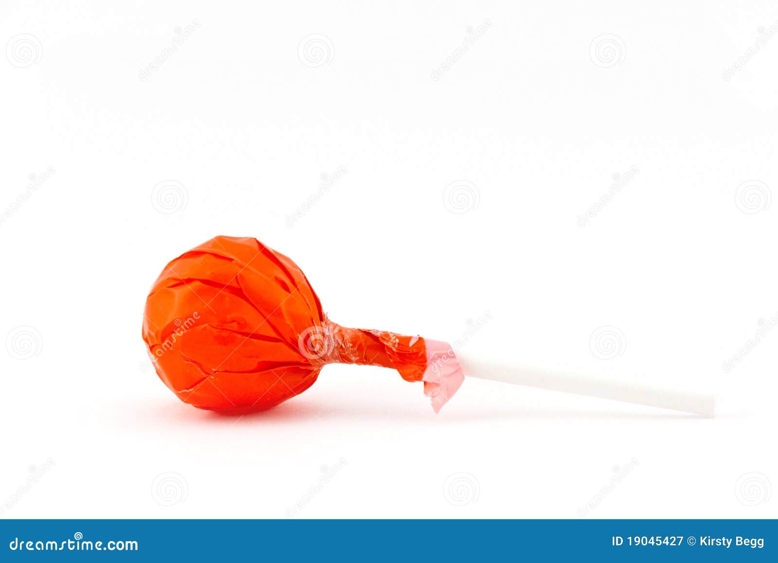 Orange Lollipop stock image. Image of eating, isolated 19045427