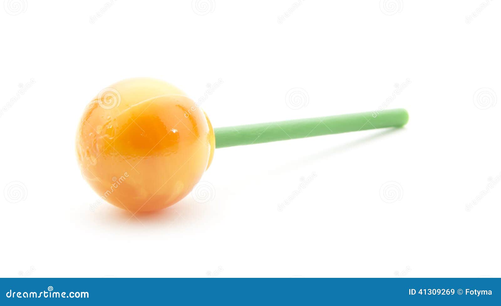 Orange lollipop stock image. Image of background, yummy 41309269
