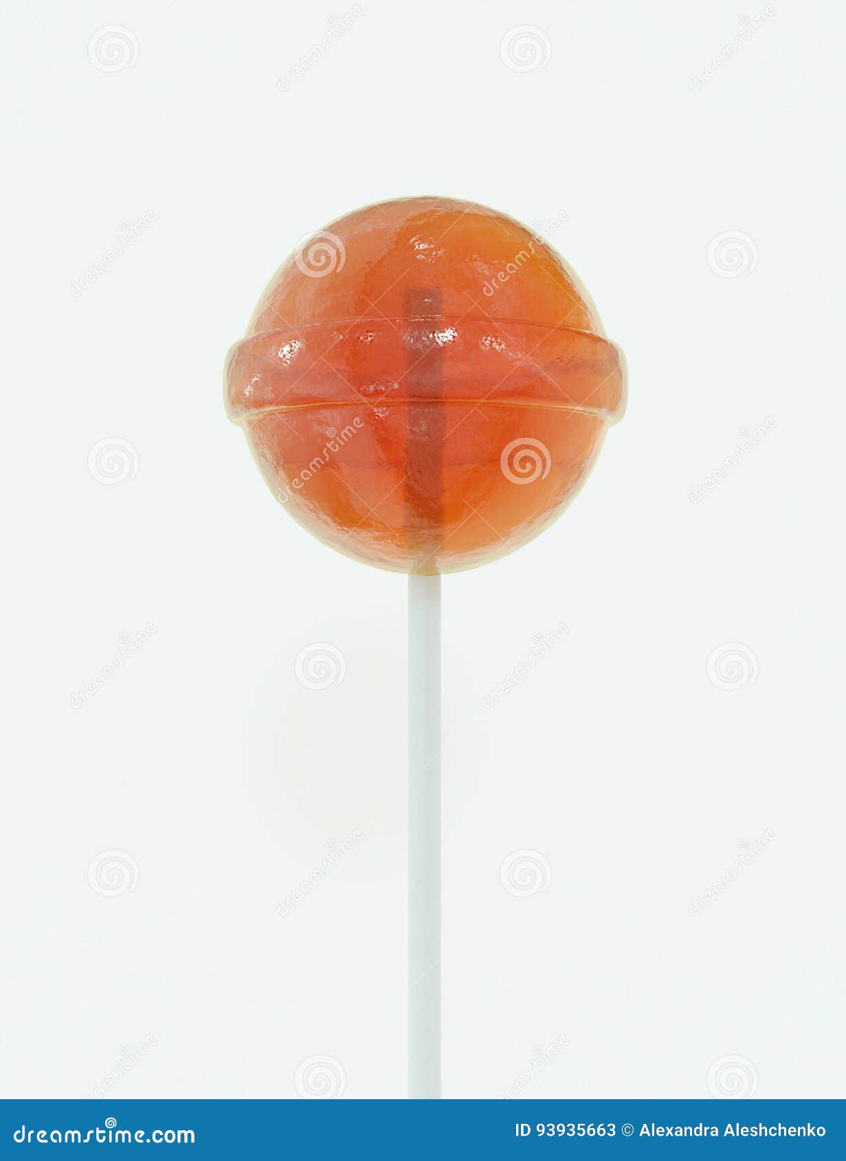 Orange lollipop stock illustration. Illustration of sugar 93935663