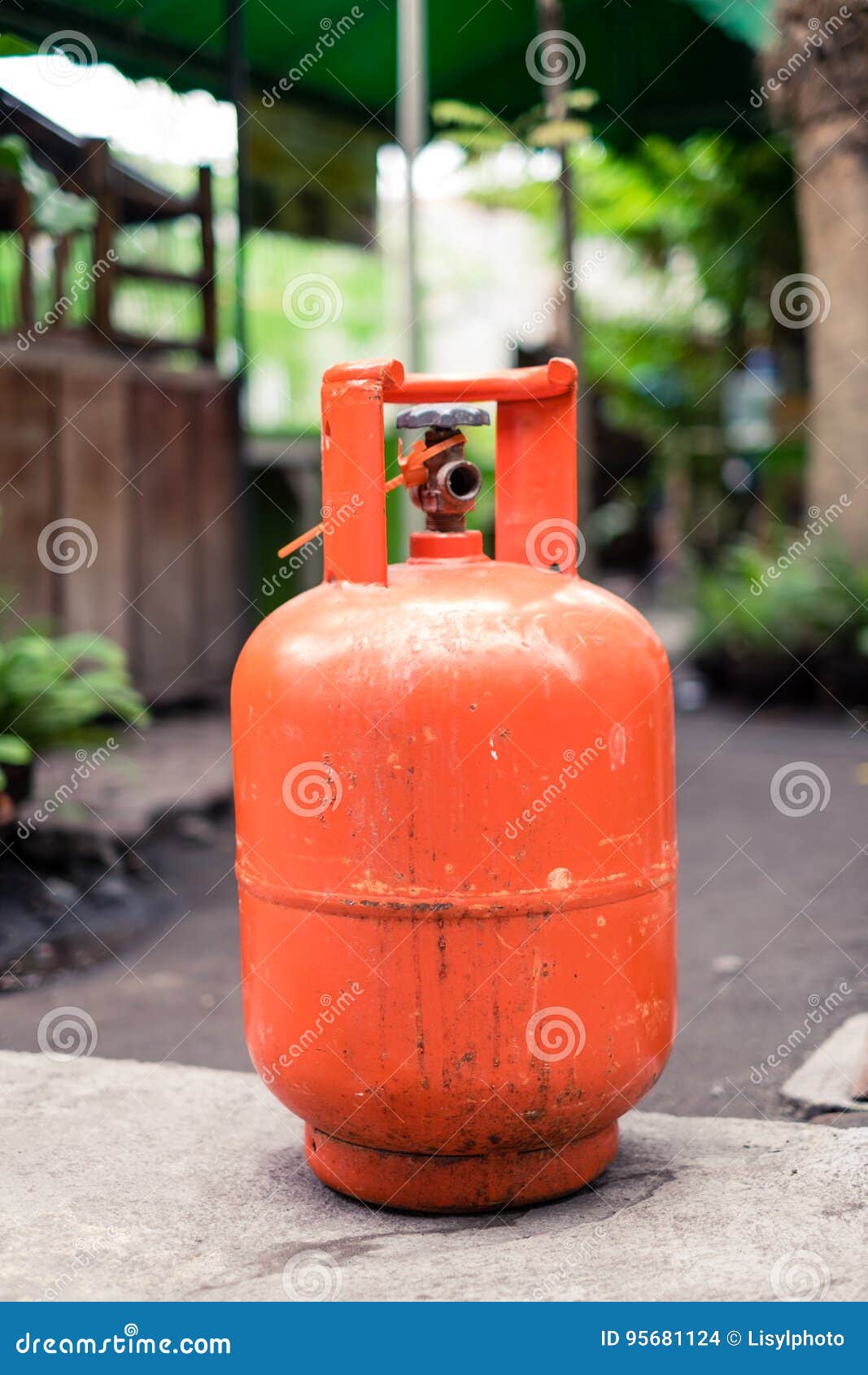 Orange Lpg Tank Stock Photo Image Of Distribution Hydrocarbon