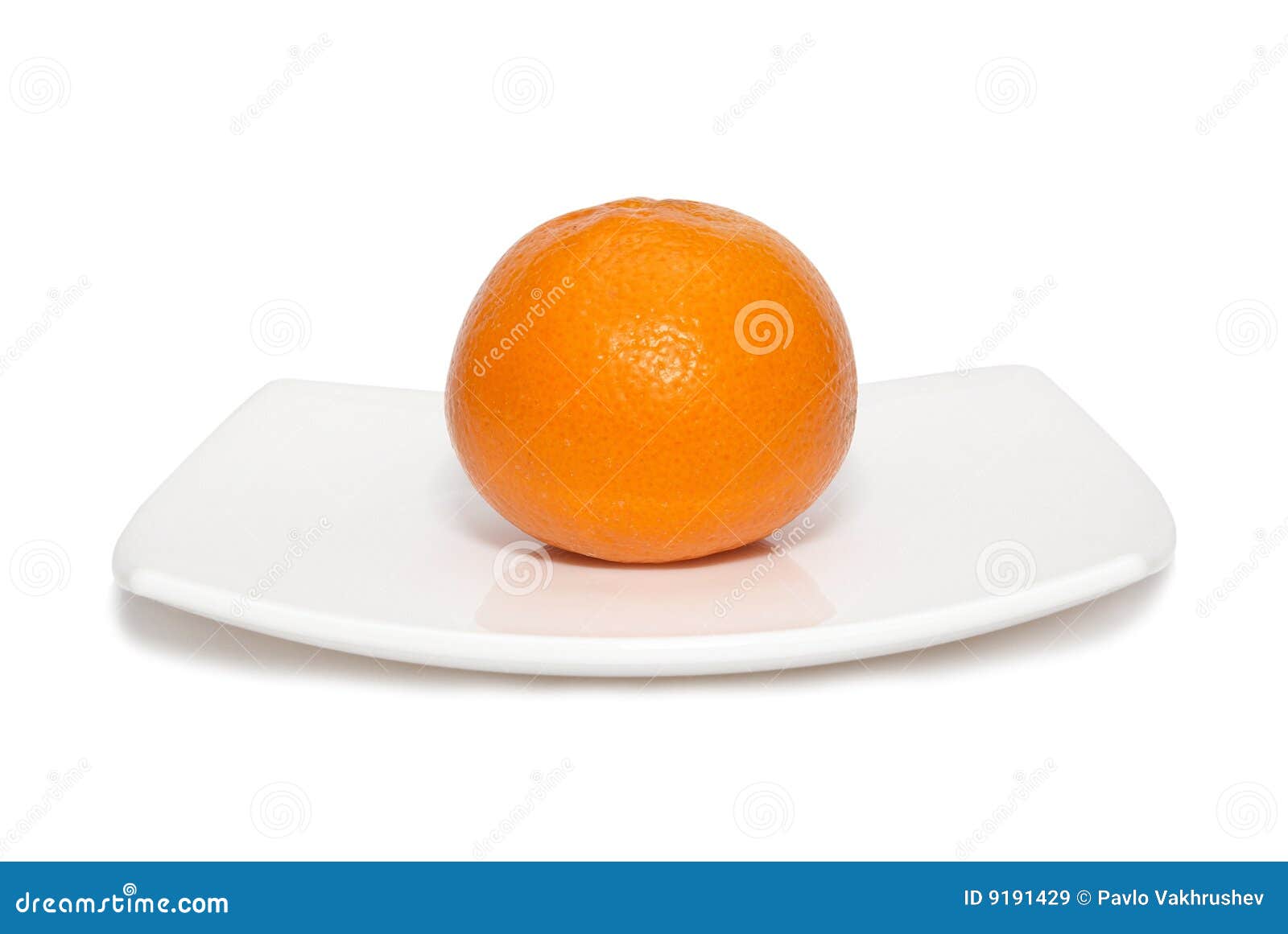 Orange Mandarin on the Plate. Stock Image Image of light, fresh 9191429
