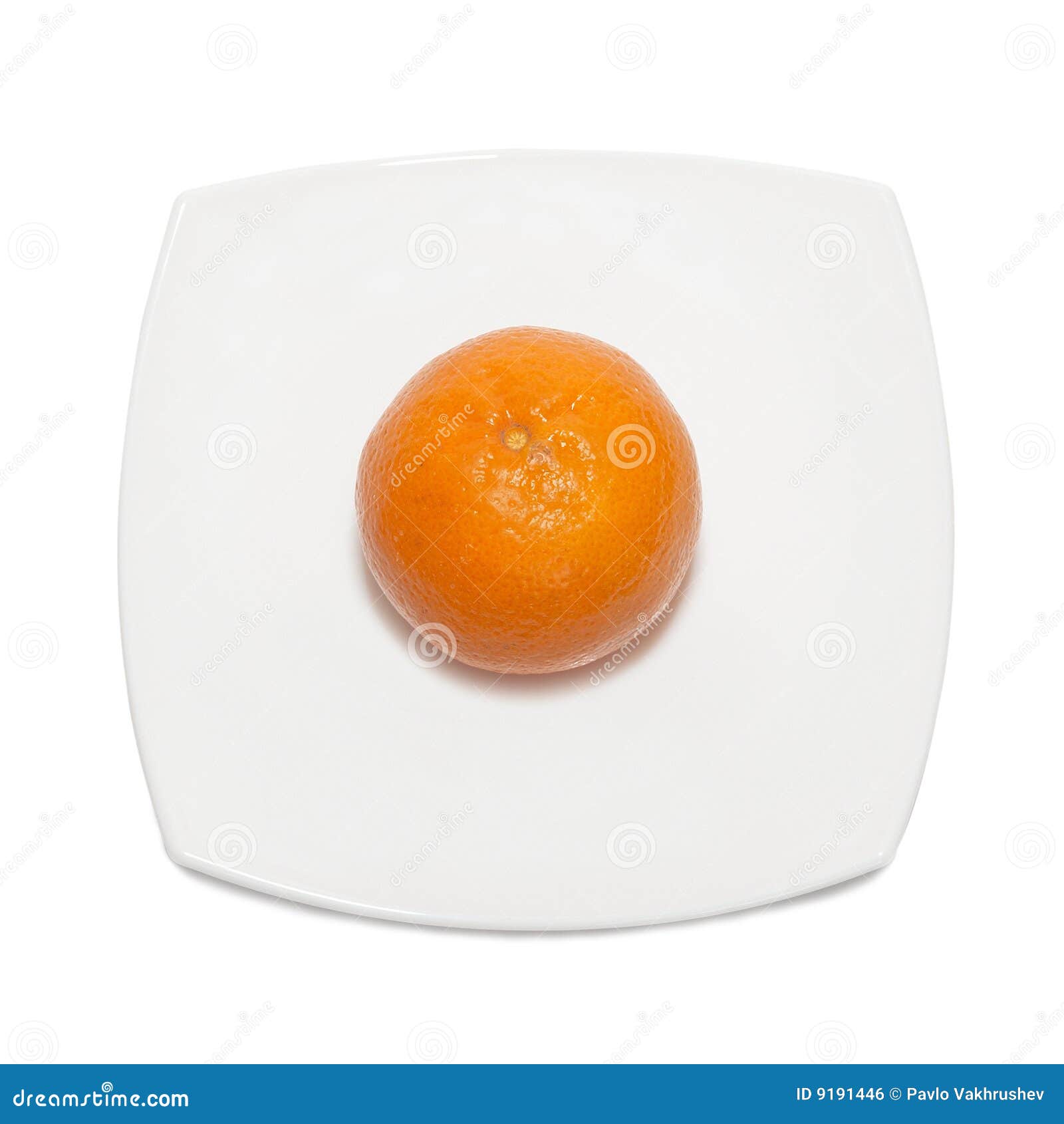 Orange Mandarin on the Plate. Stock Photo Image of diet, kitchen 9191446