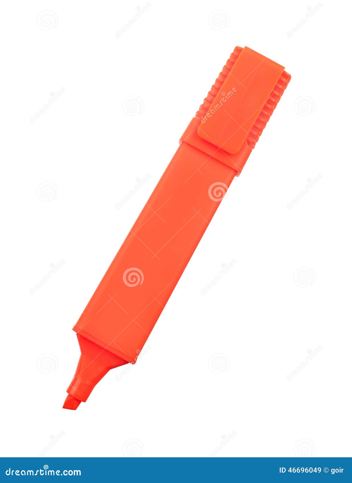 Orange marker stock image. Image of education, office 46696049