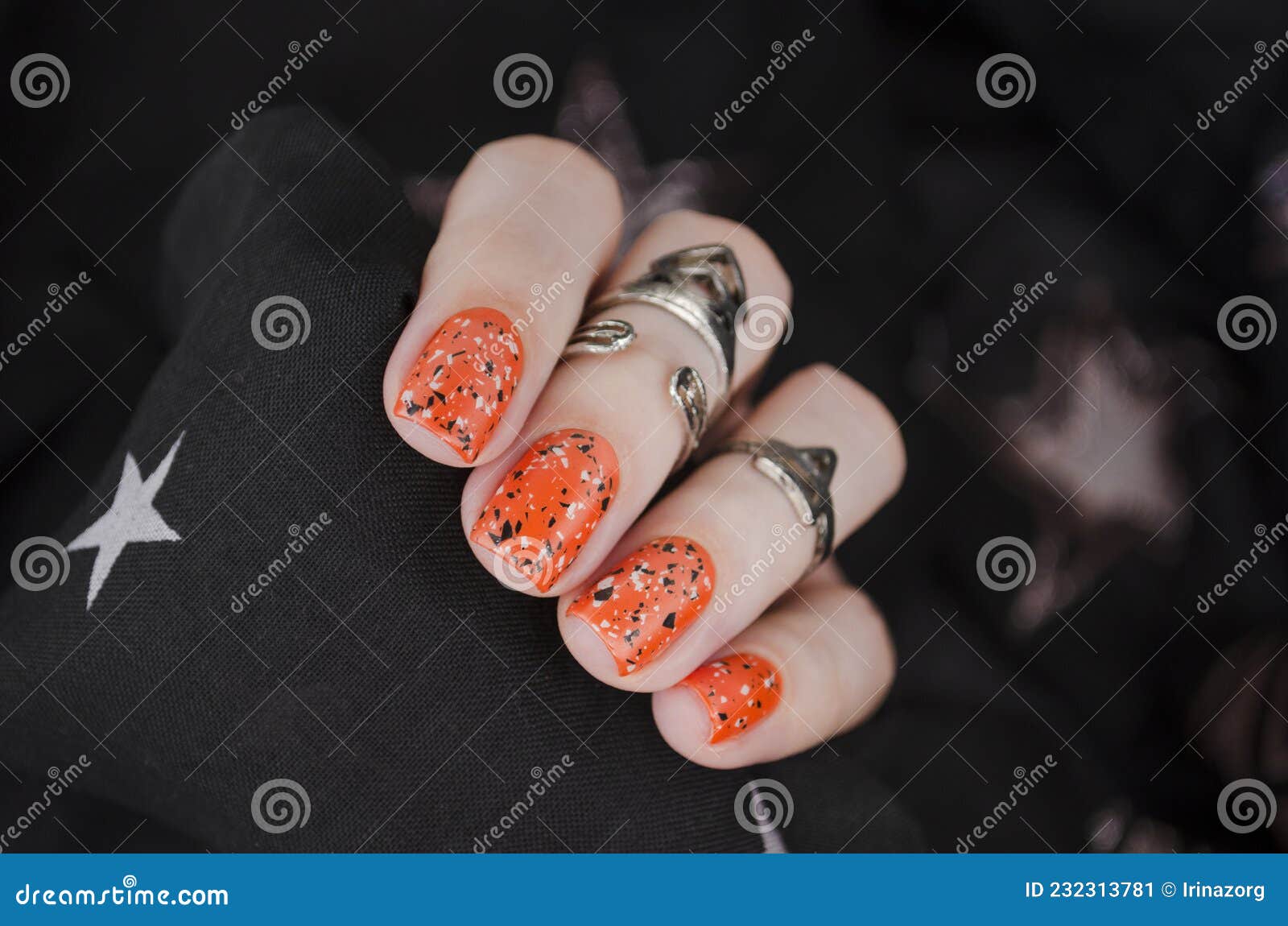 Matte Orange Press On Nails – Shaye Glam Nails