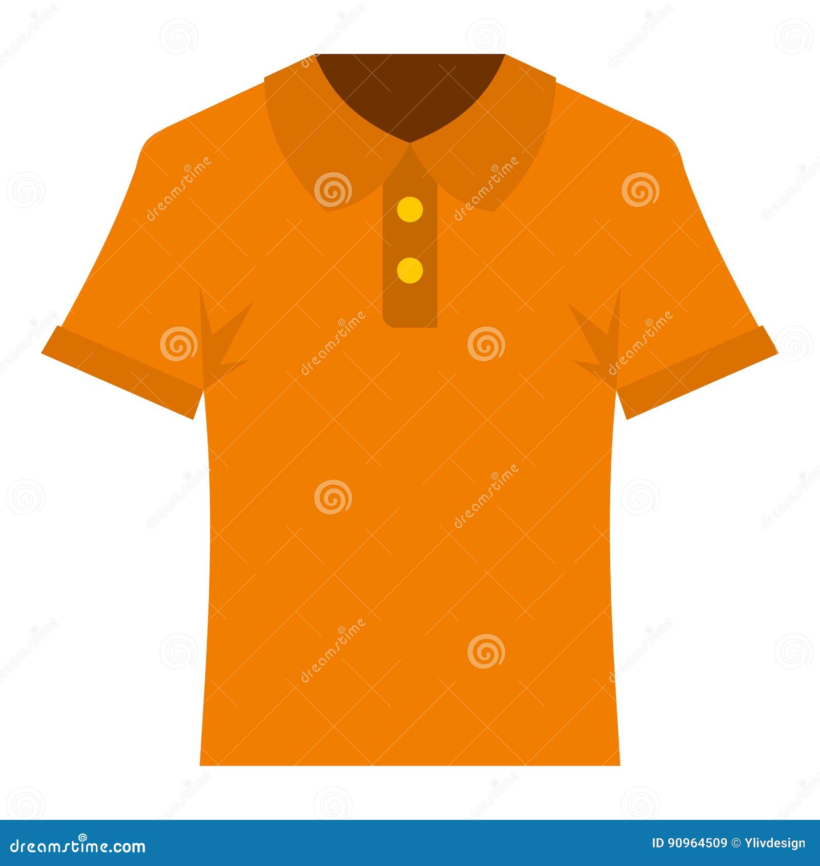 Download Orange Men Polo Shirt Icon Isolated Stock Vector ...