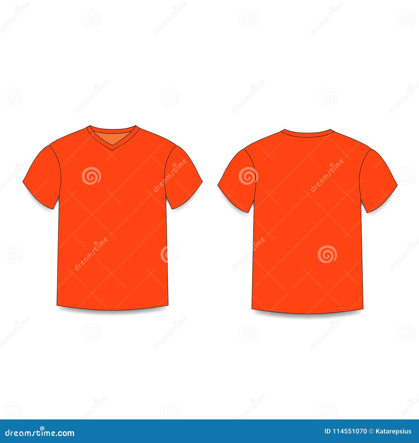 orange t shirt back