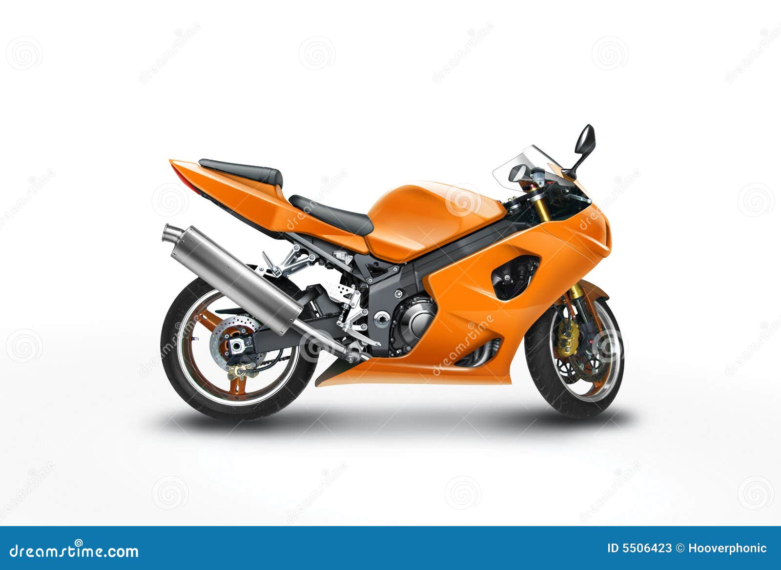 Orange Motorbike Classic Helmet With Clear Glass Visor. Vector ...
