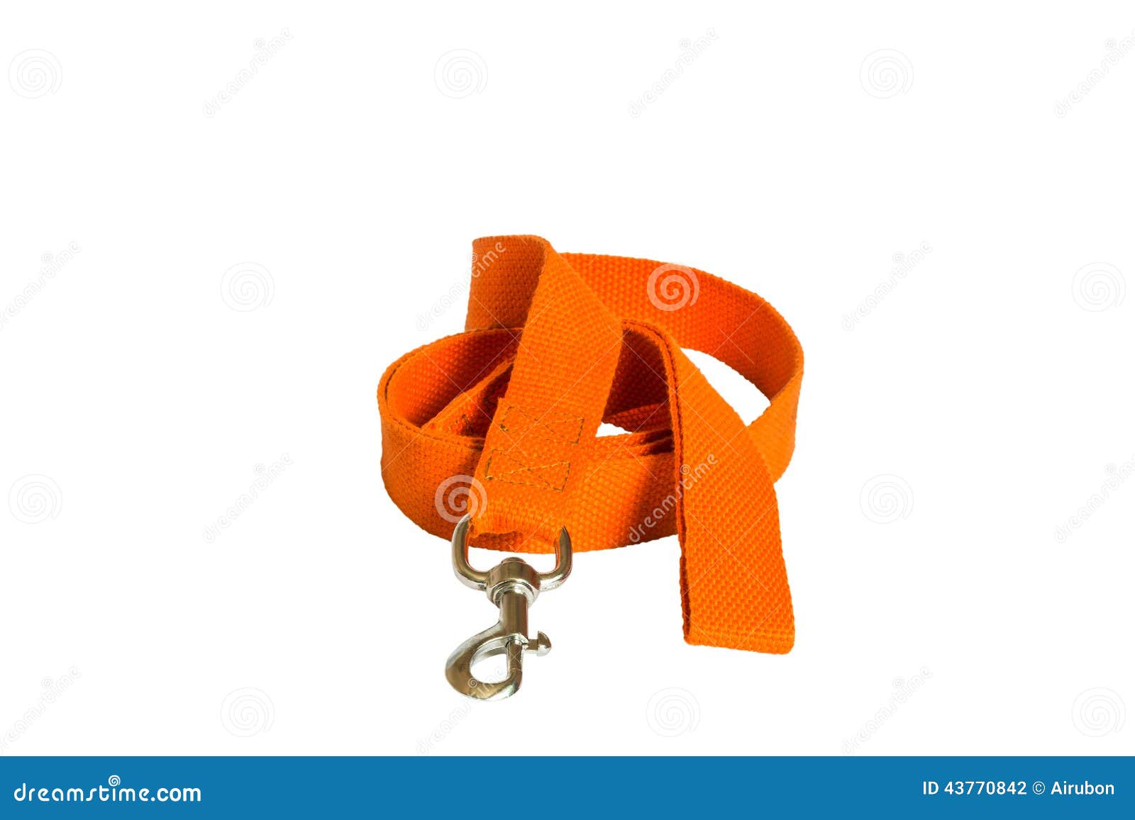 Orange nylon dog lead stock photo. Image of train, belt 43770842